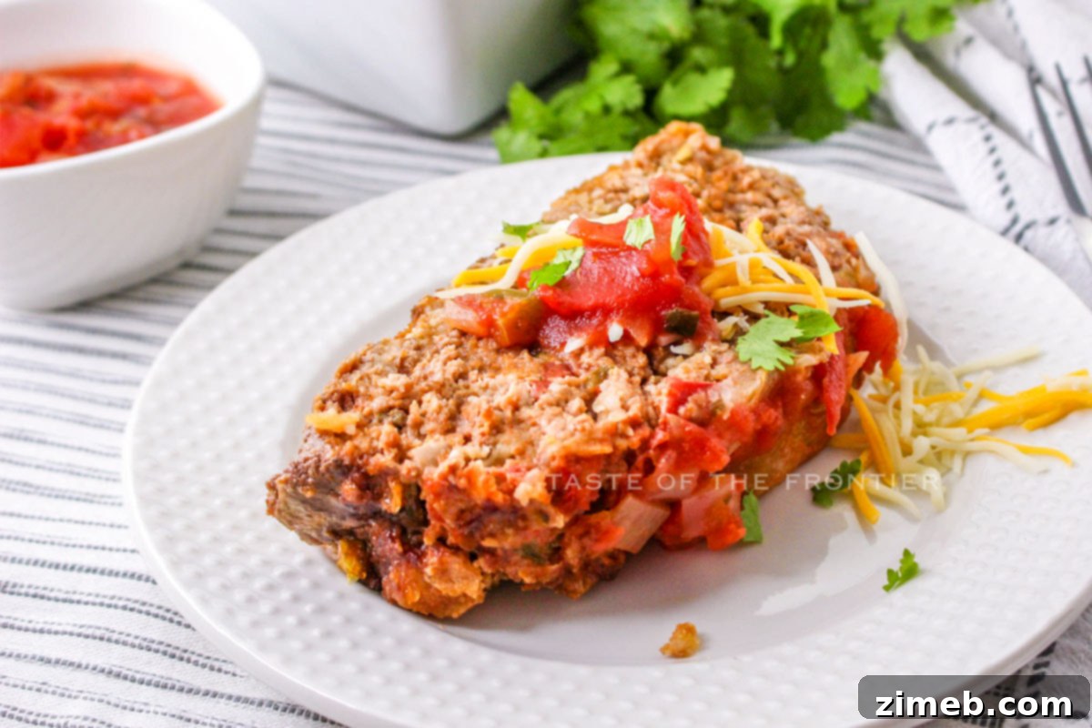 Fiesta Meatloaf 9 Mexican beef dinner with meatloaf