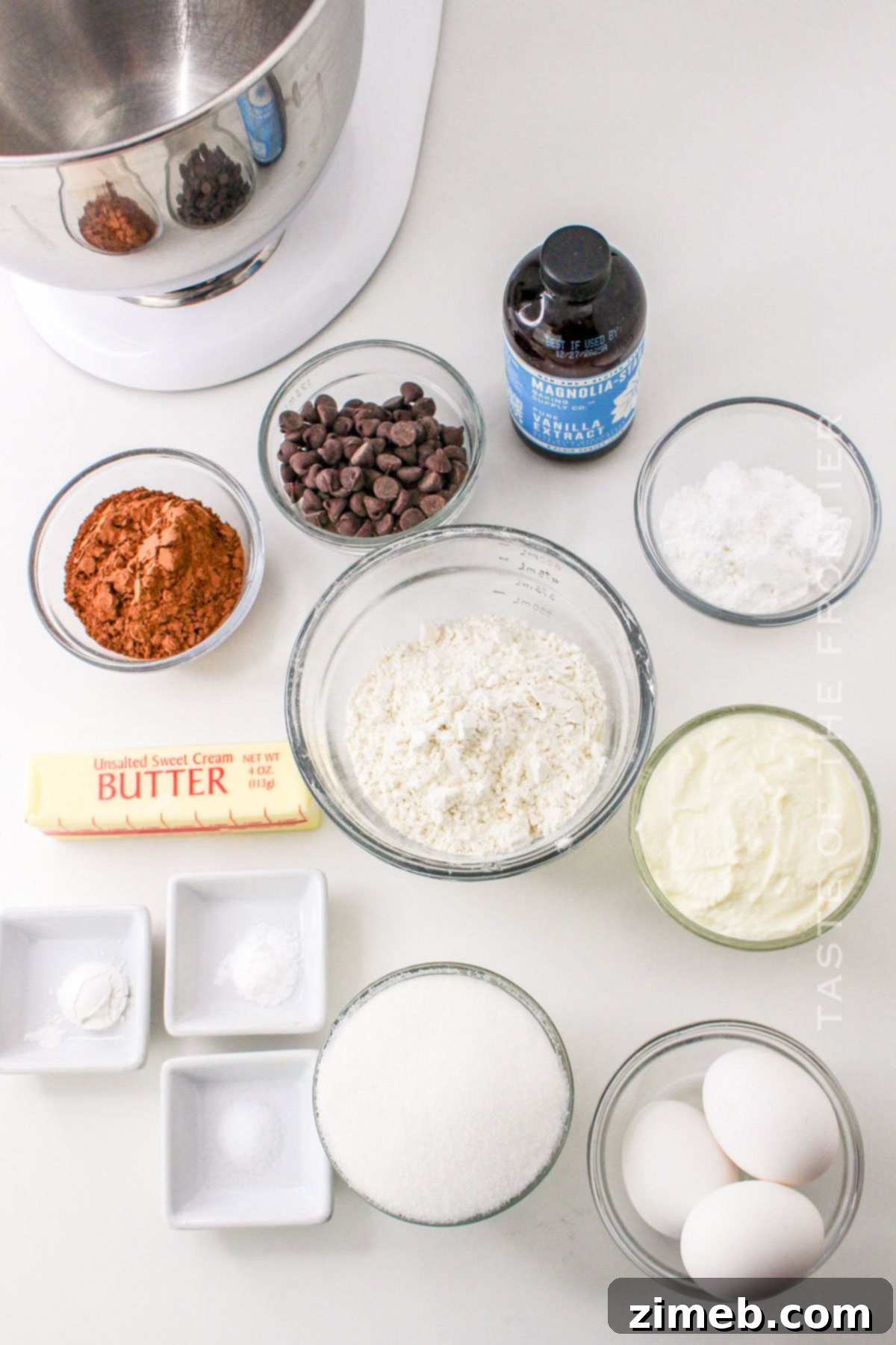 Chocolate Ricotta Cake ingredients