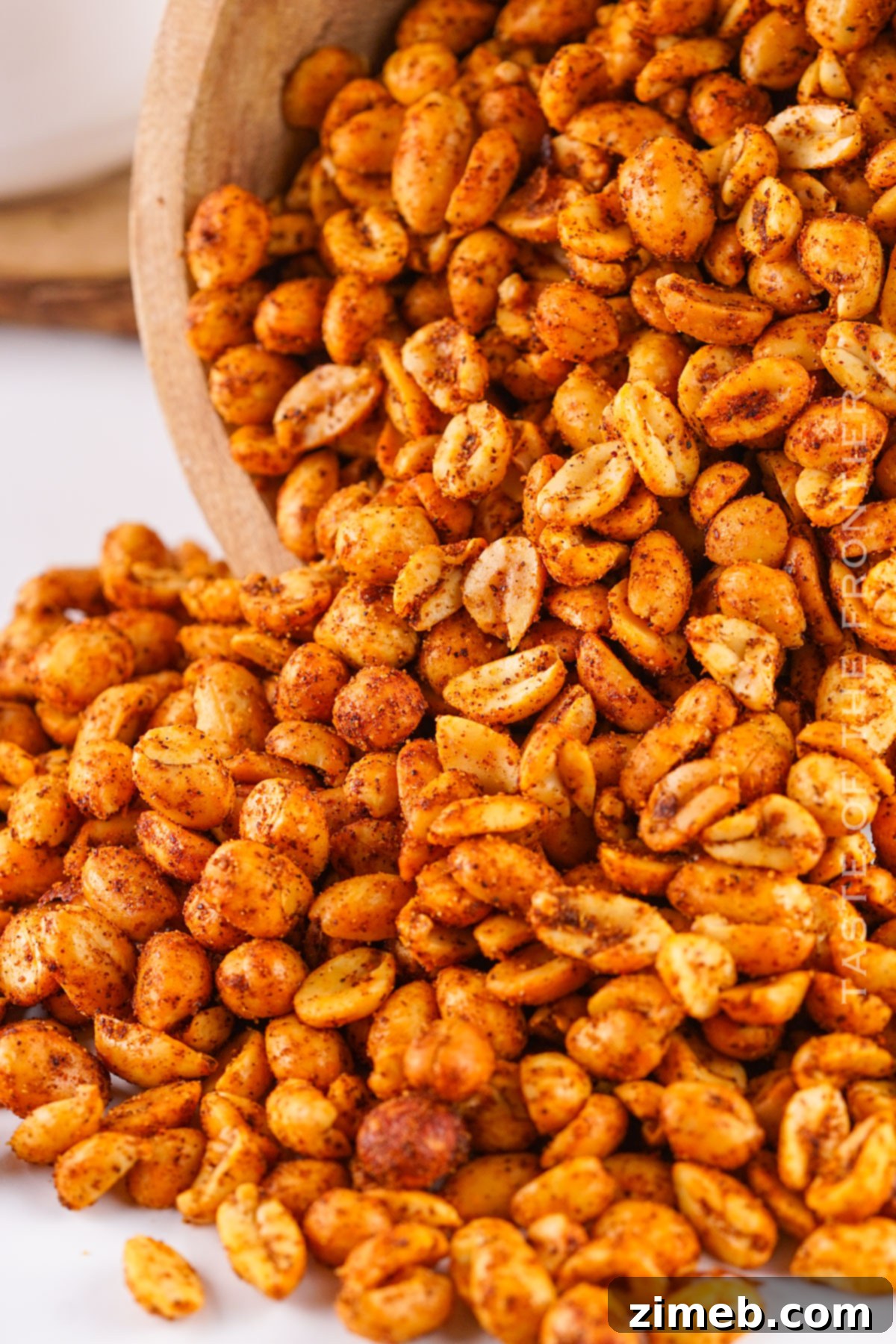 Fiery Roasted Peanuts 3 Deliciously seasoned nuts ready for baking.