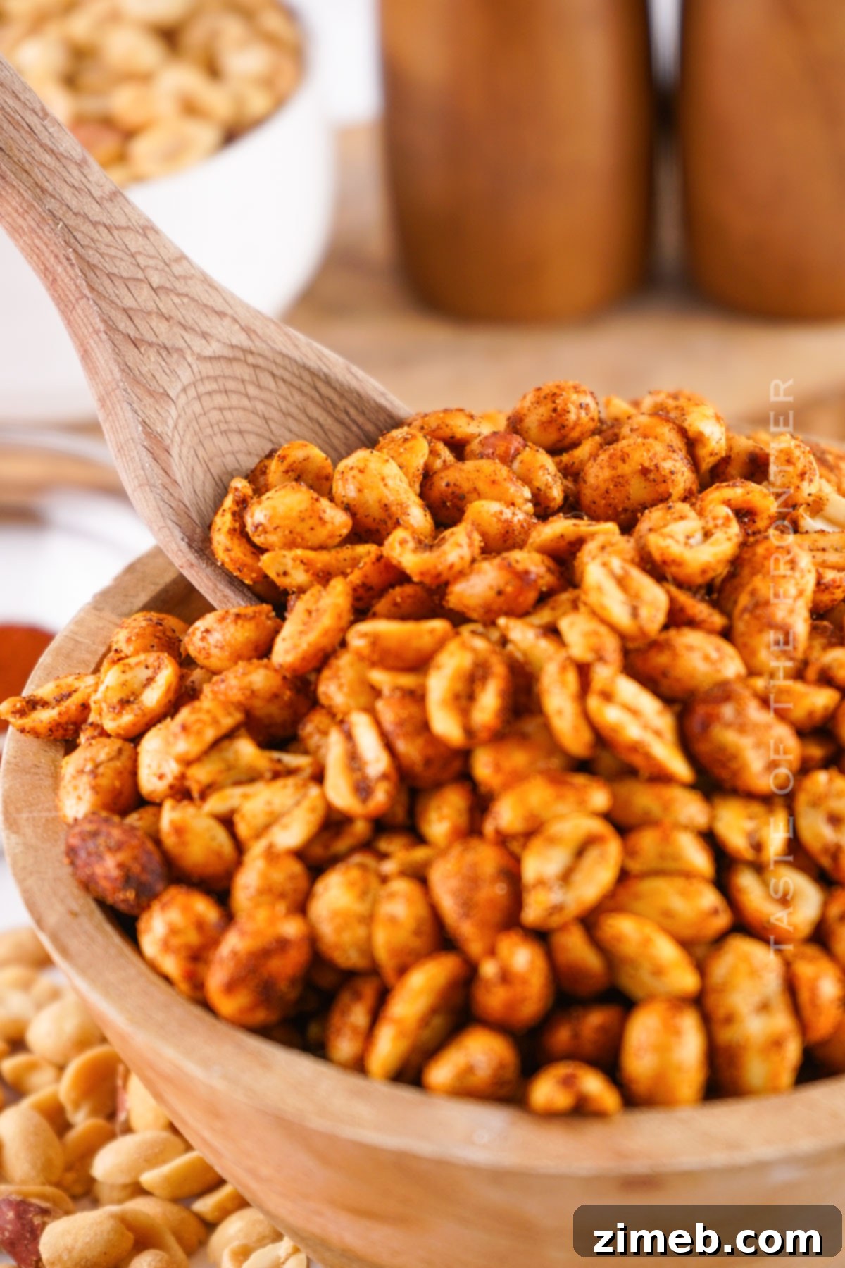 Fiery Roasted Peanuts 8 A simple seasoned nut recipe that is perfect for parties.