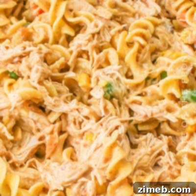 Slow Cooker Chicken Pasta, AKA Crockpot Chicken Noodle Casserole