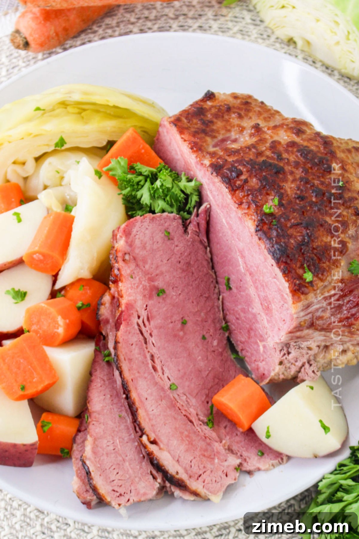 Hearty Dutch Oven Corned Beef and Cabbage Supper 3 Irish dinner with meat and potatoes