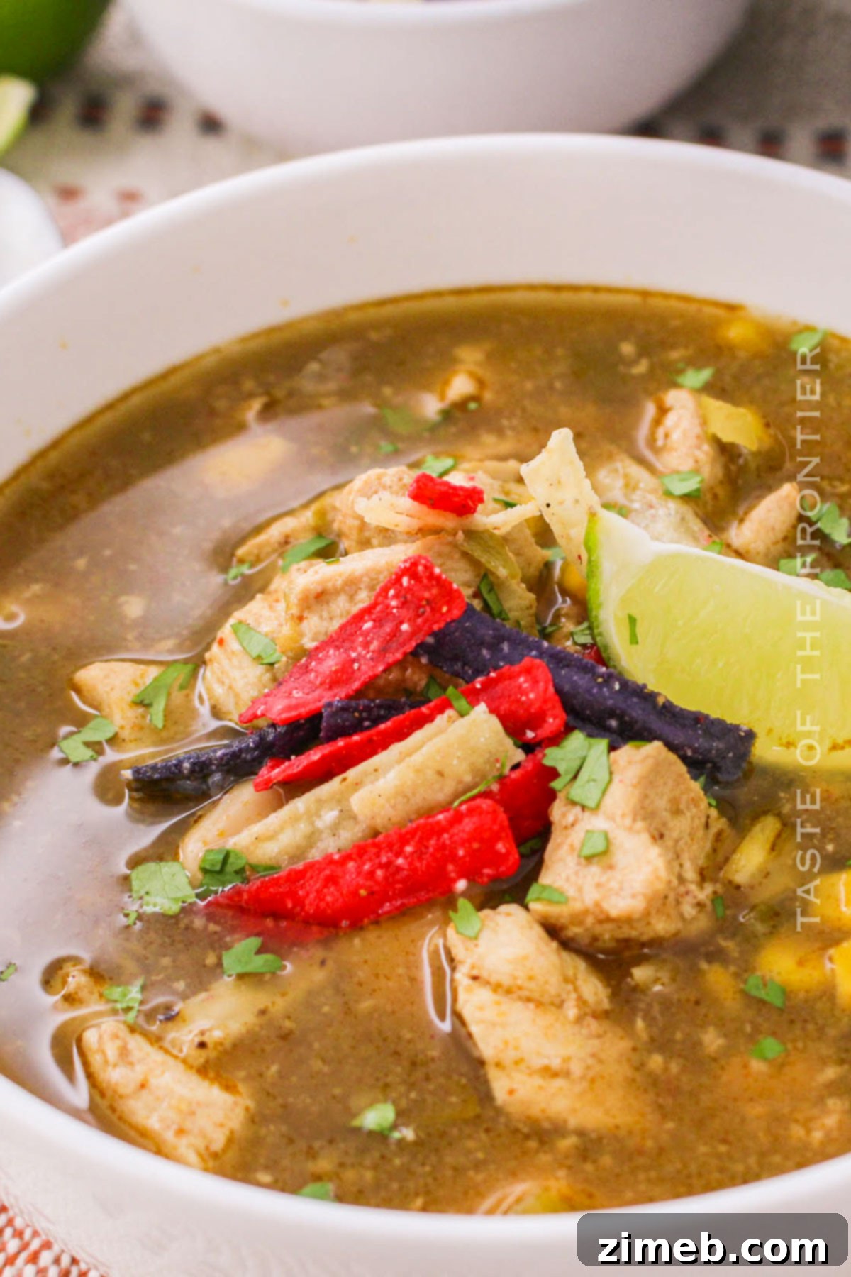 Southwestern Green Chile Chicken Soup 3 easy slow cooker soup