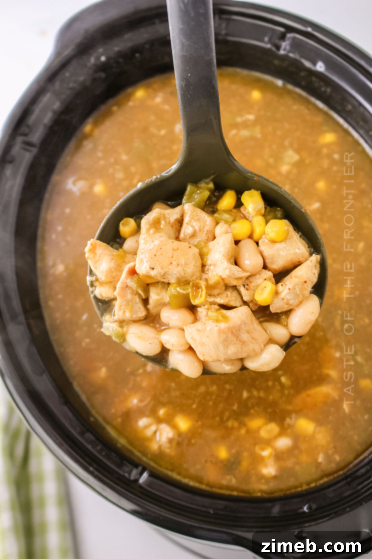 Southwestern Green Chile Chicken Soup 7 crockpot chicken soup