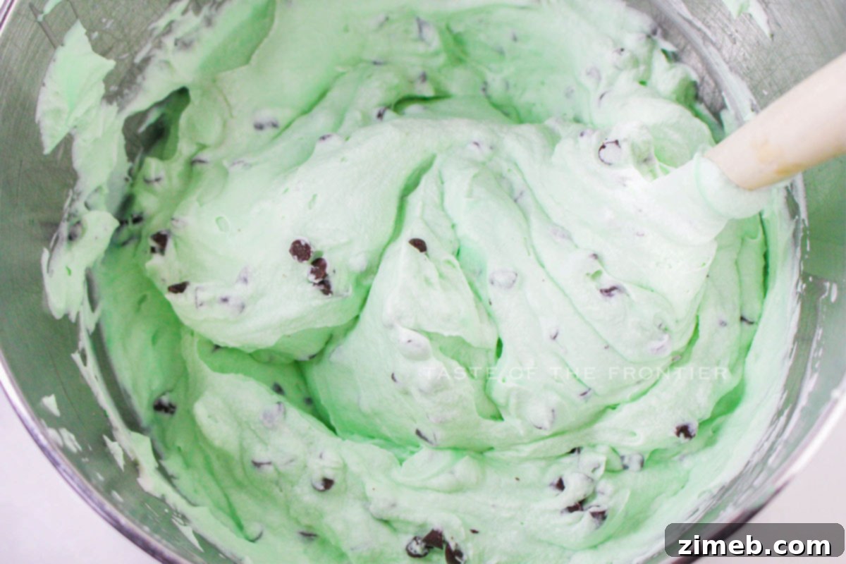 Emerald Mint Dream 7 fold in the chocolate chips