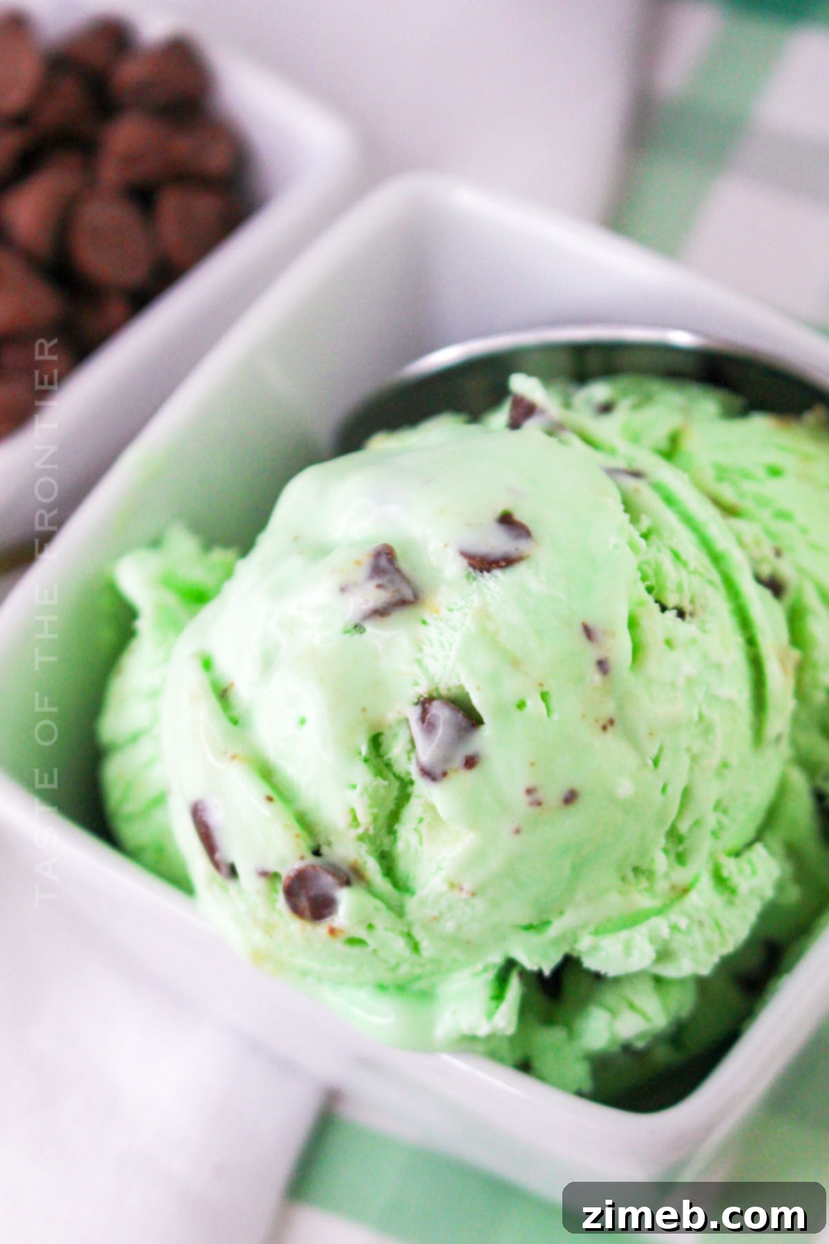 Emerald Mint Dream 8 green ice cream