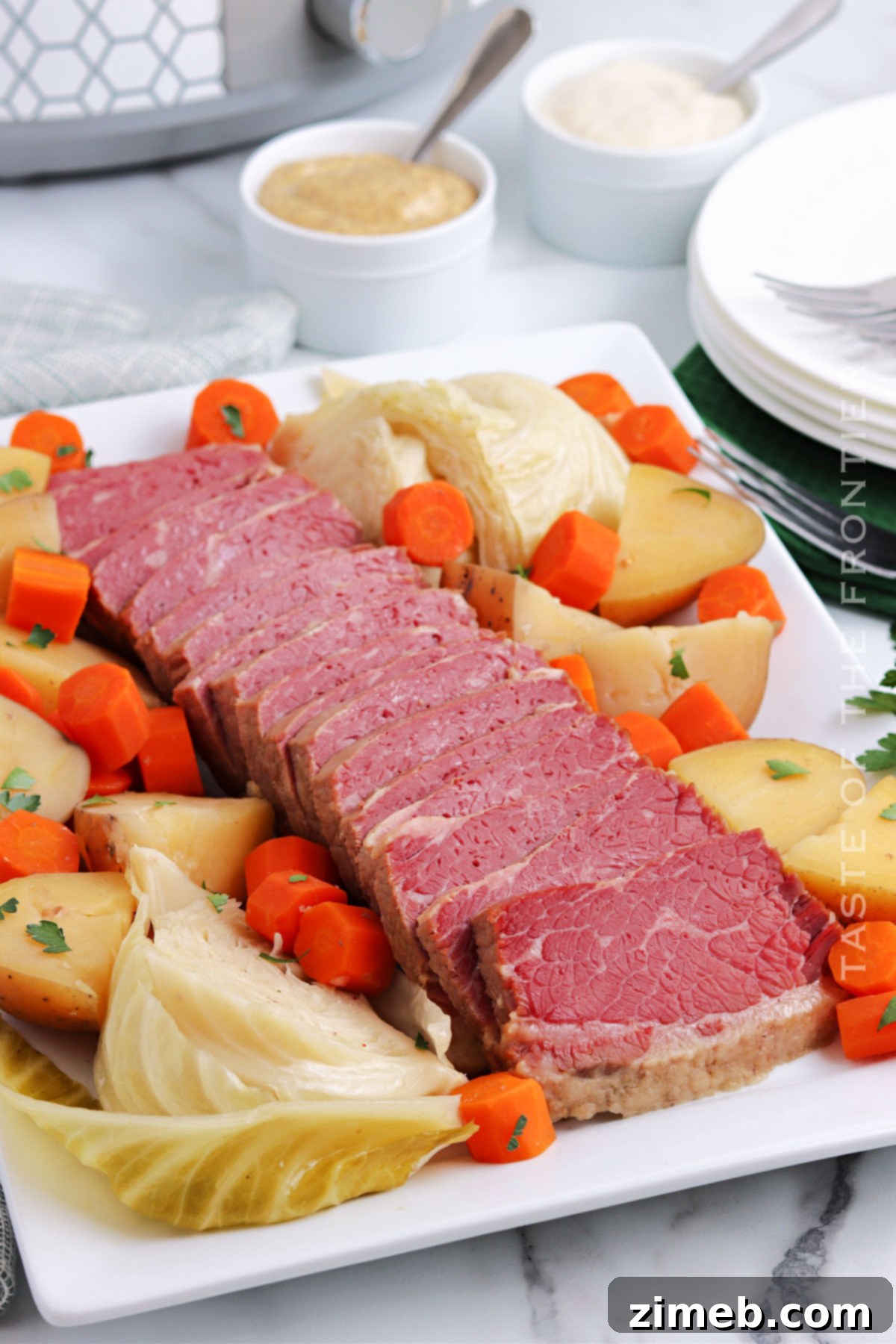 Flavorful slow cooker meal for St. Patrick's Day or any cozy dinner.