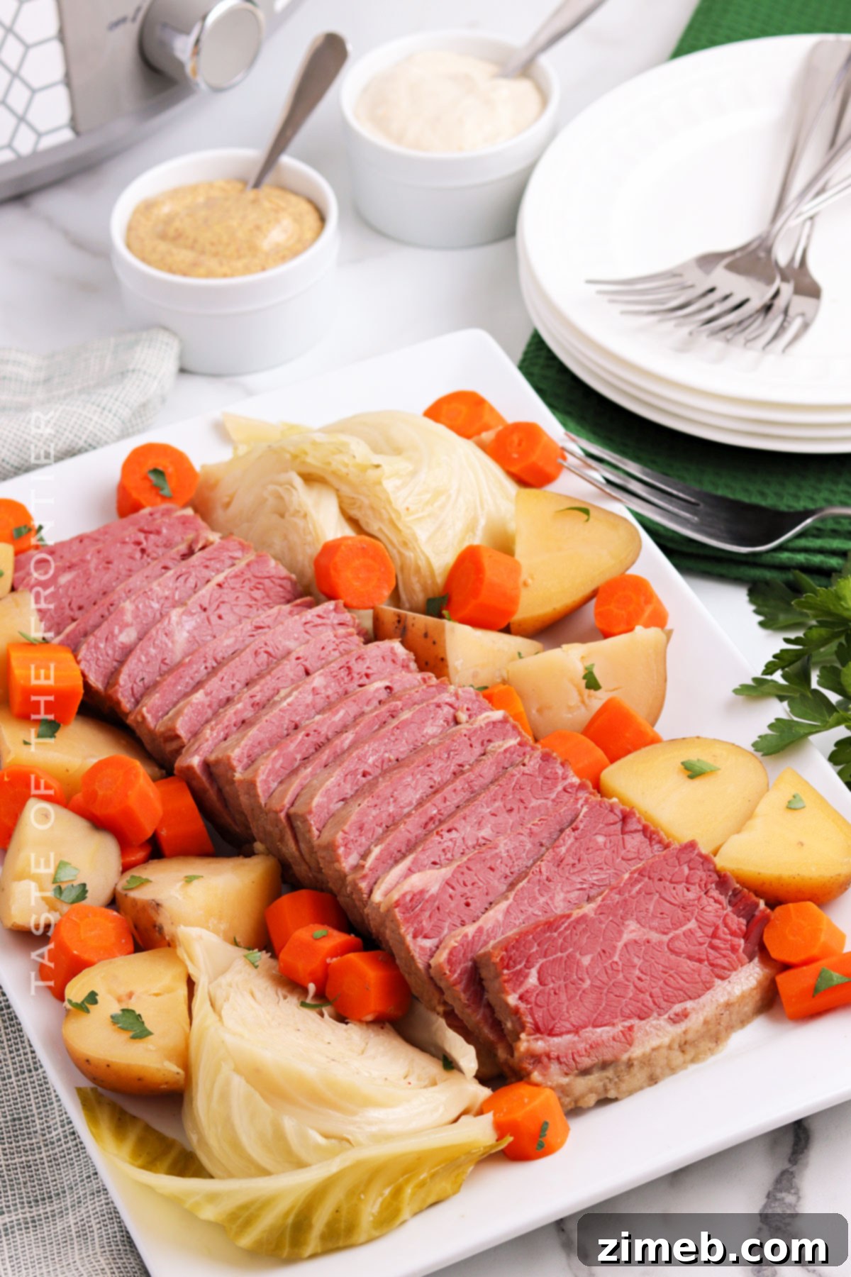A hearty beef and potato dinner, perfect for spring holidays.