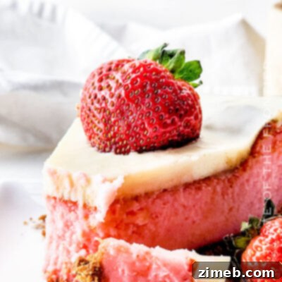 White Chocolate Strawberry Cheesecake