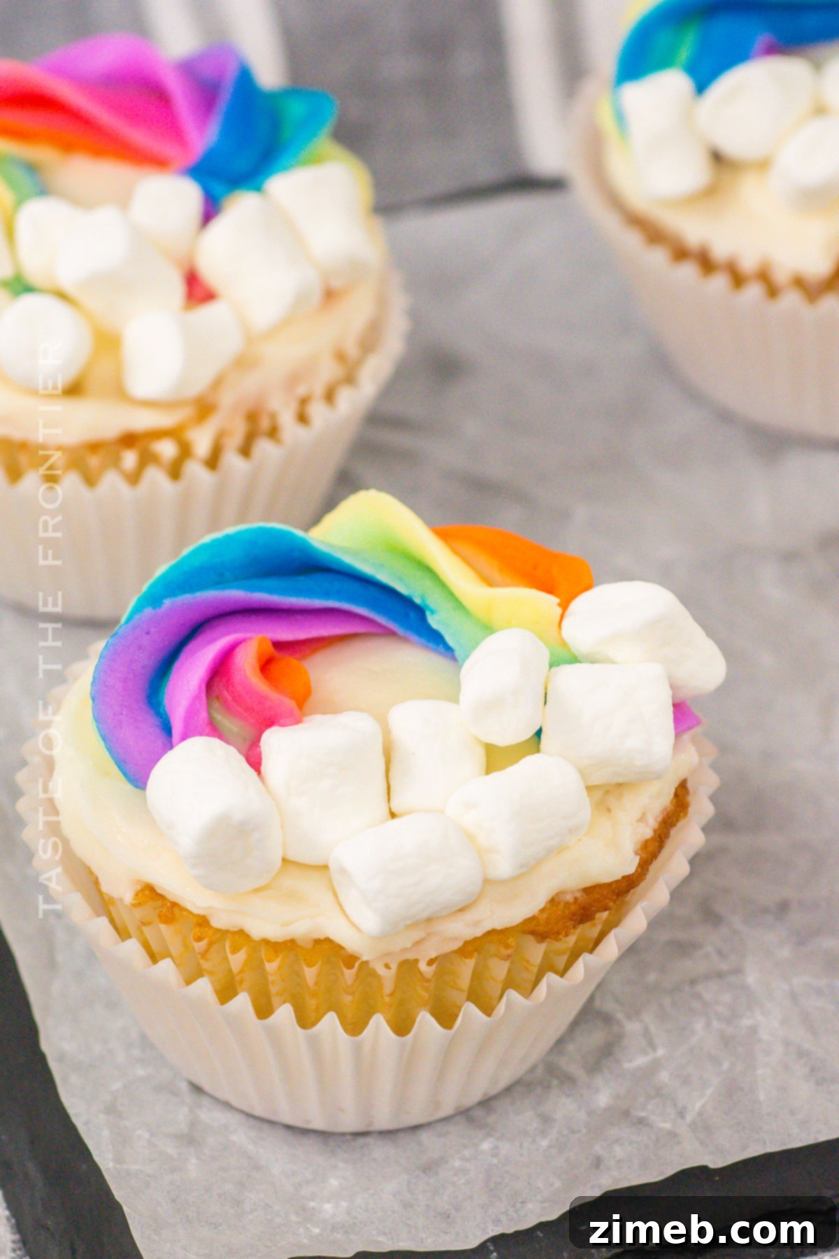 Rainbow Cupcakes