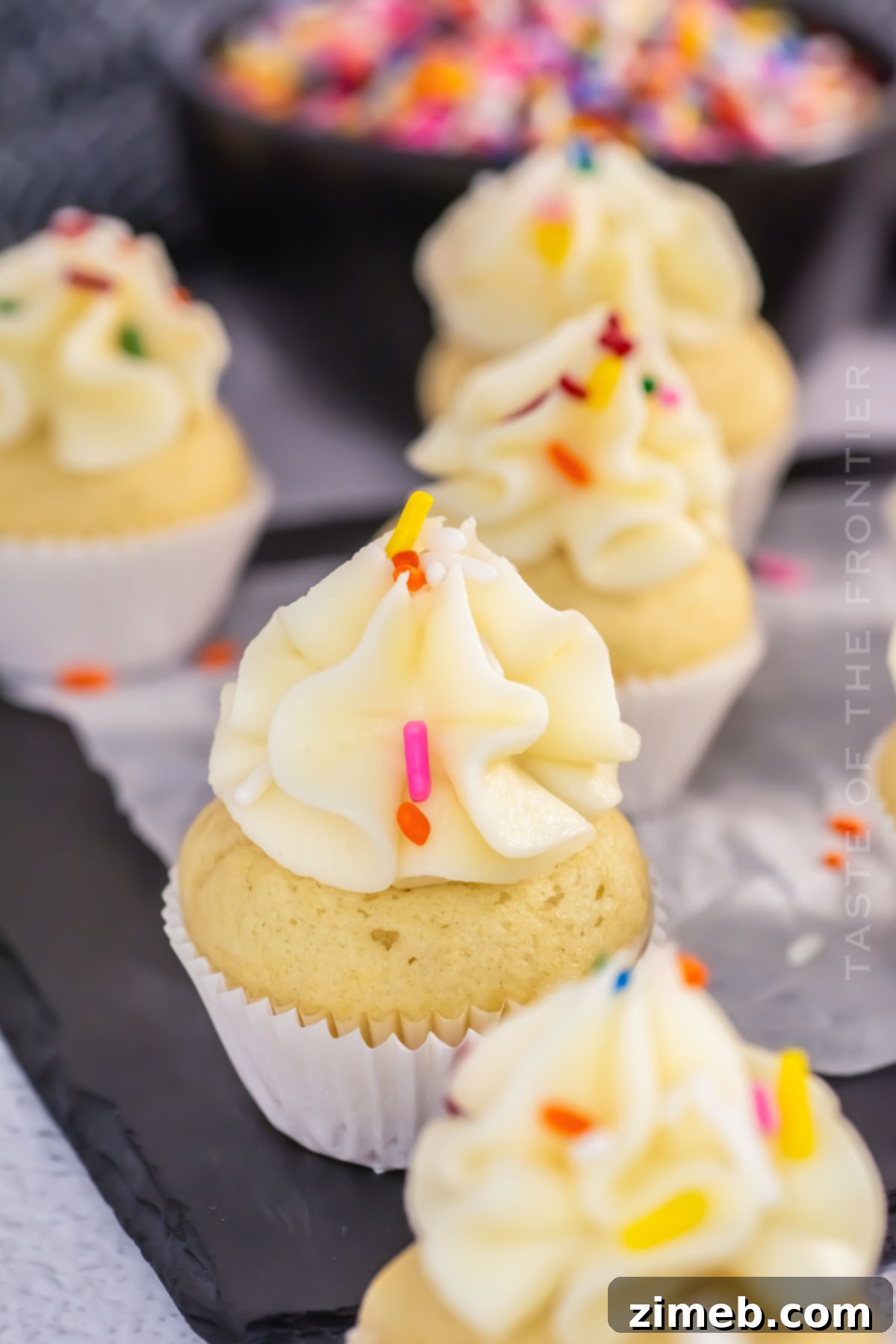 Bite-Sized Delights 8 birthday cupcakes