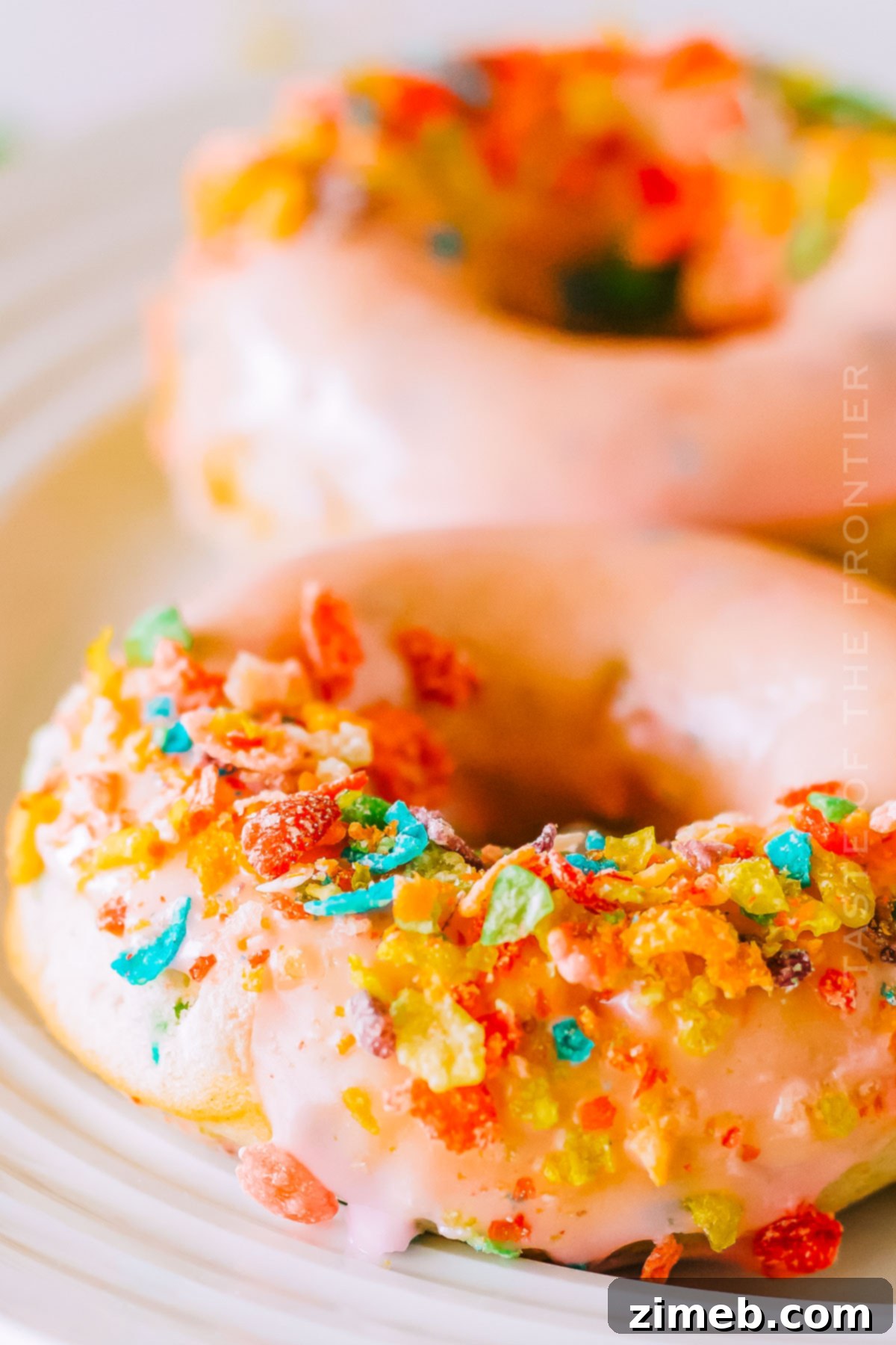 rainbow breakfast donuts