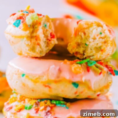Fruity Pebble Donuts