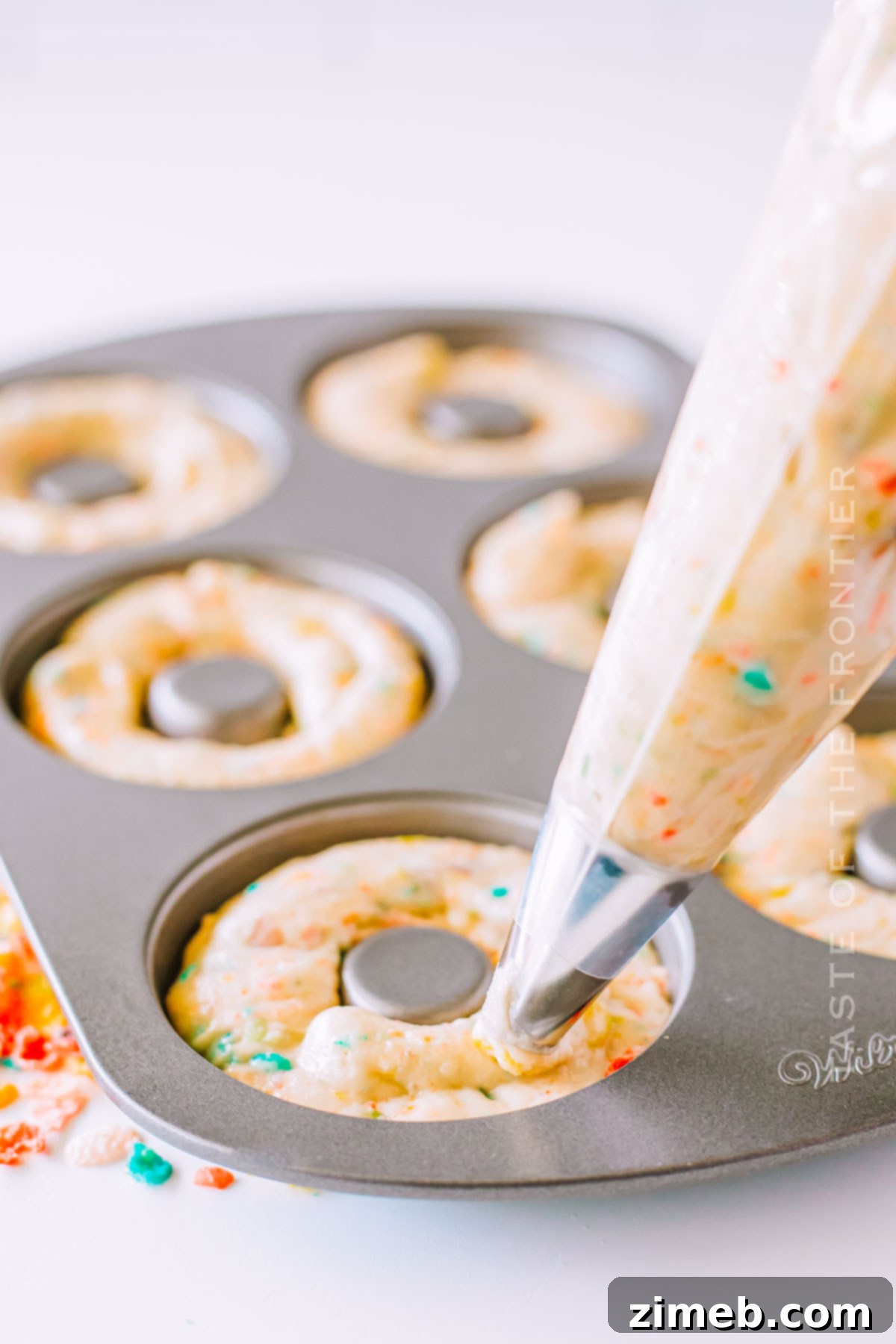 filling the pan