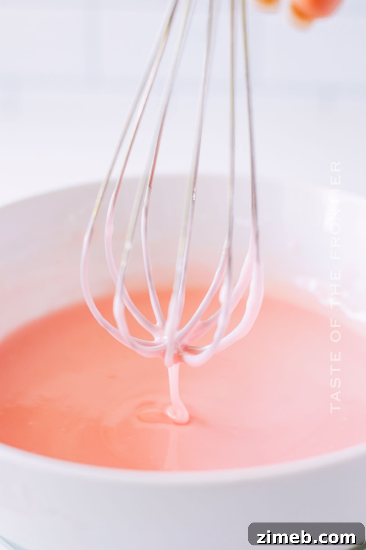 pink donut glaze