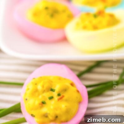 Vibrant Deviled Eggs 16 Colored Deviled Eggs