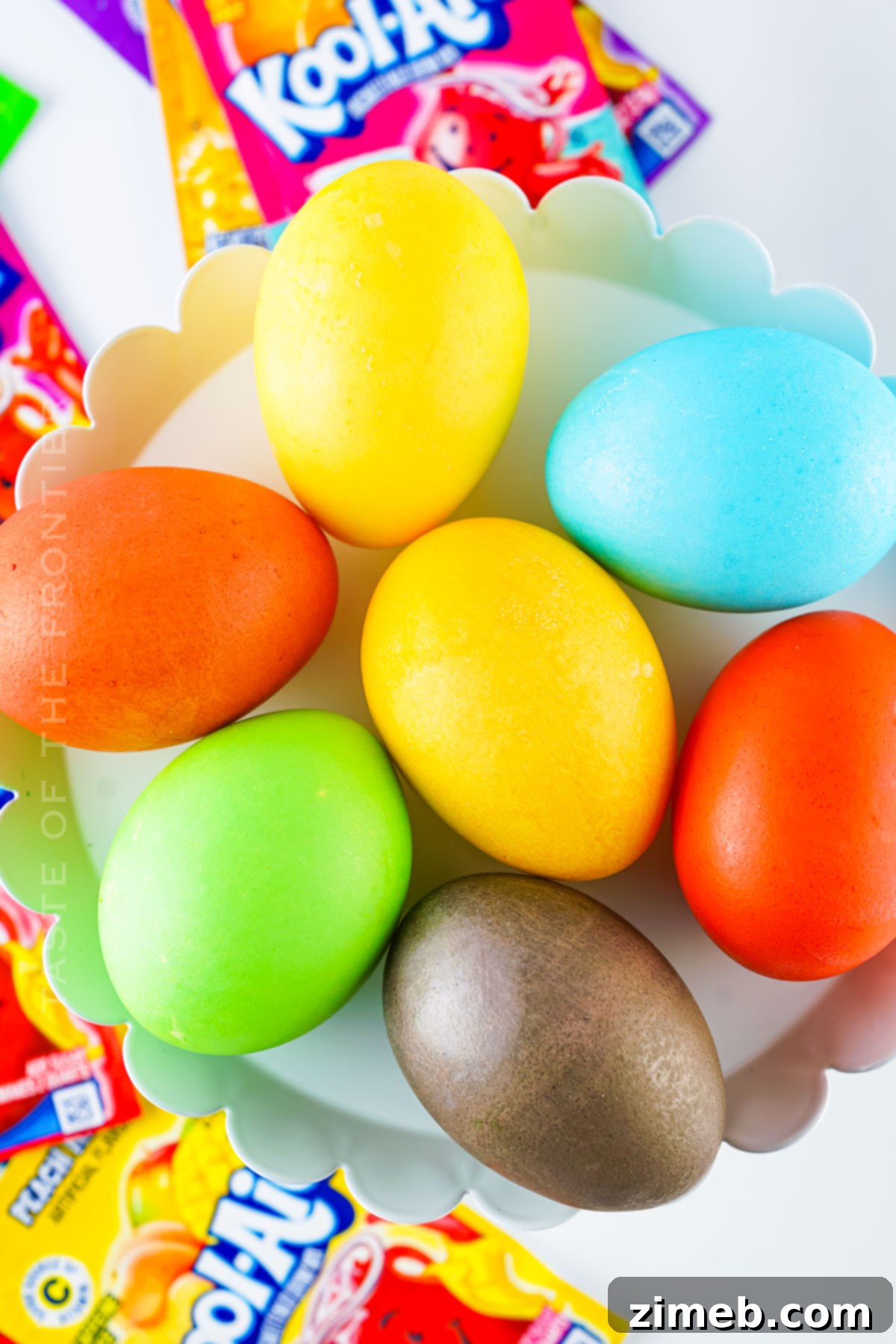 Vibrant Kool-Aid Eggs 12 fun Easter activities for kids