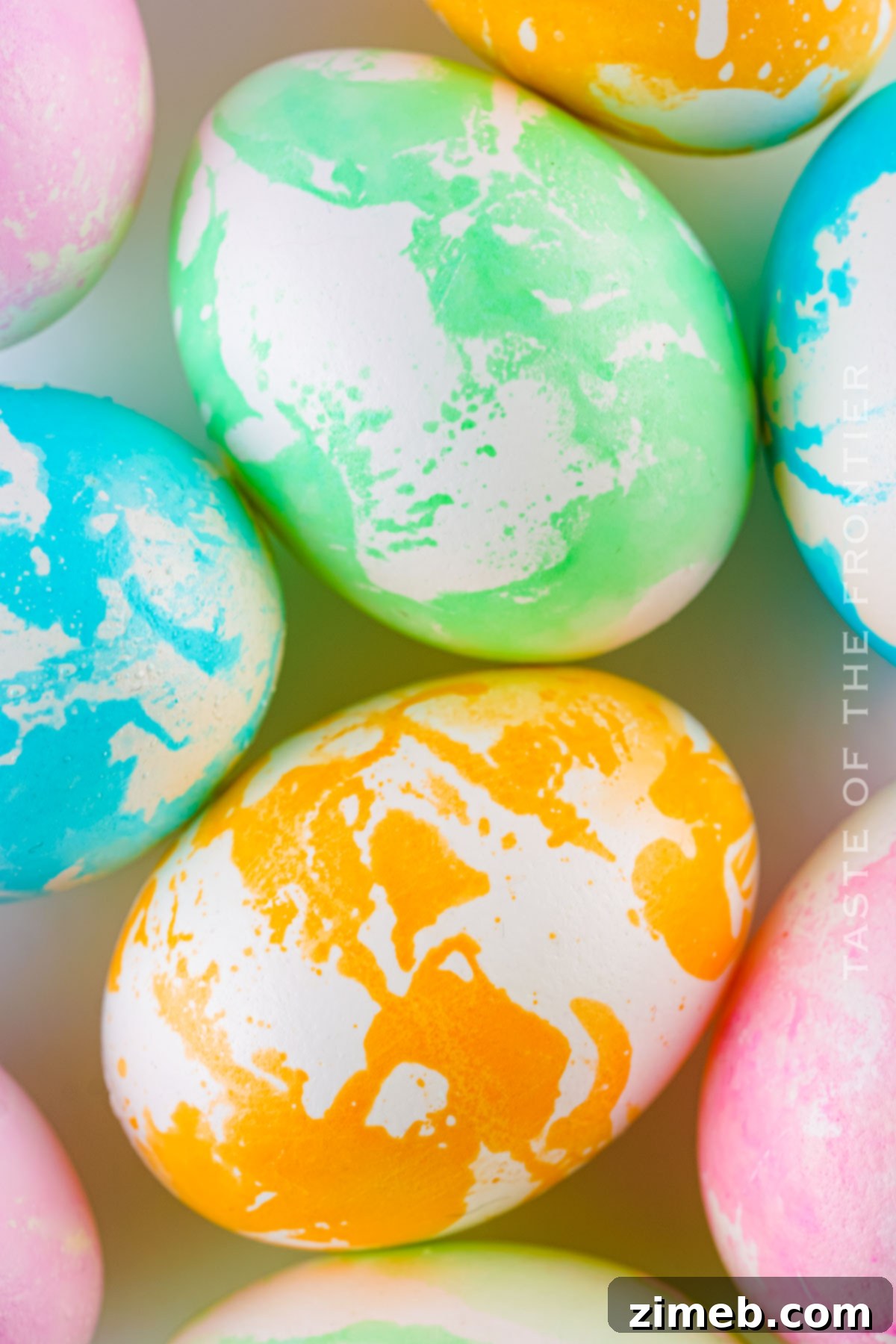 Veined Stone Orbs 14 Finished Marble Eggs recipe card image