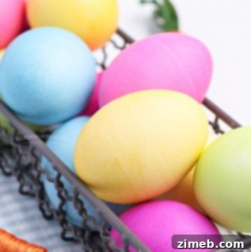 dying easter eggs with food coloring