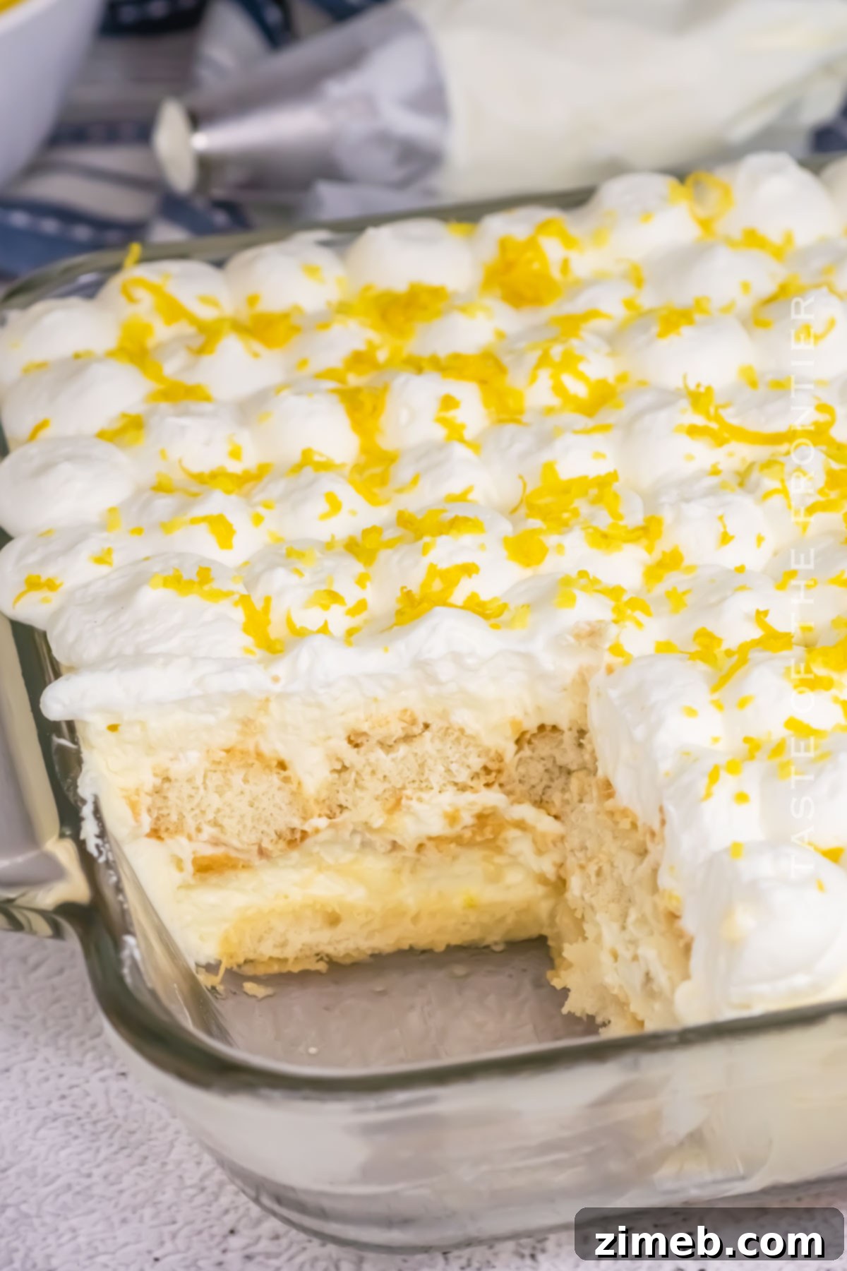 Zesty Limoncello Tiramisu 3 tiramisu layers