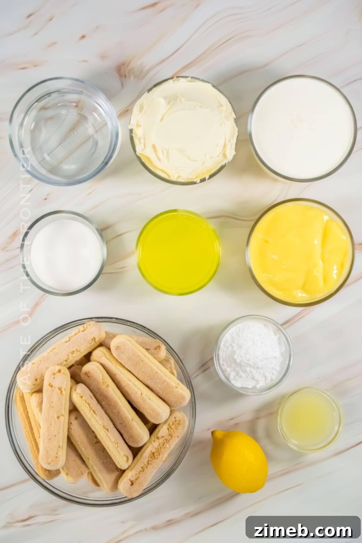 Zesty Limoncello Tiramisu 4 Limoncello Tiramisu ingredients
