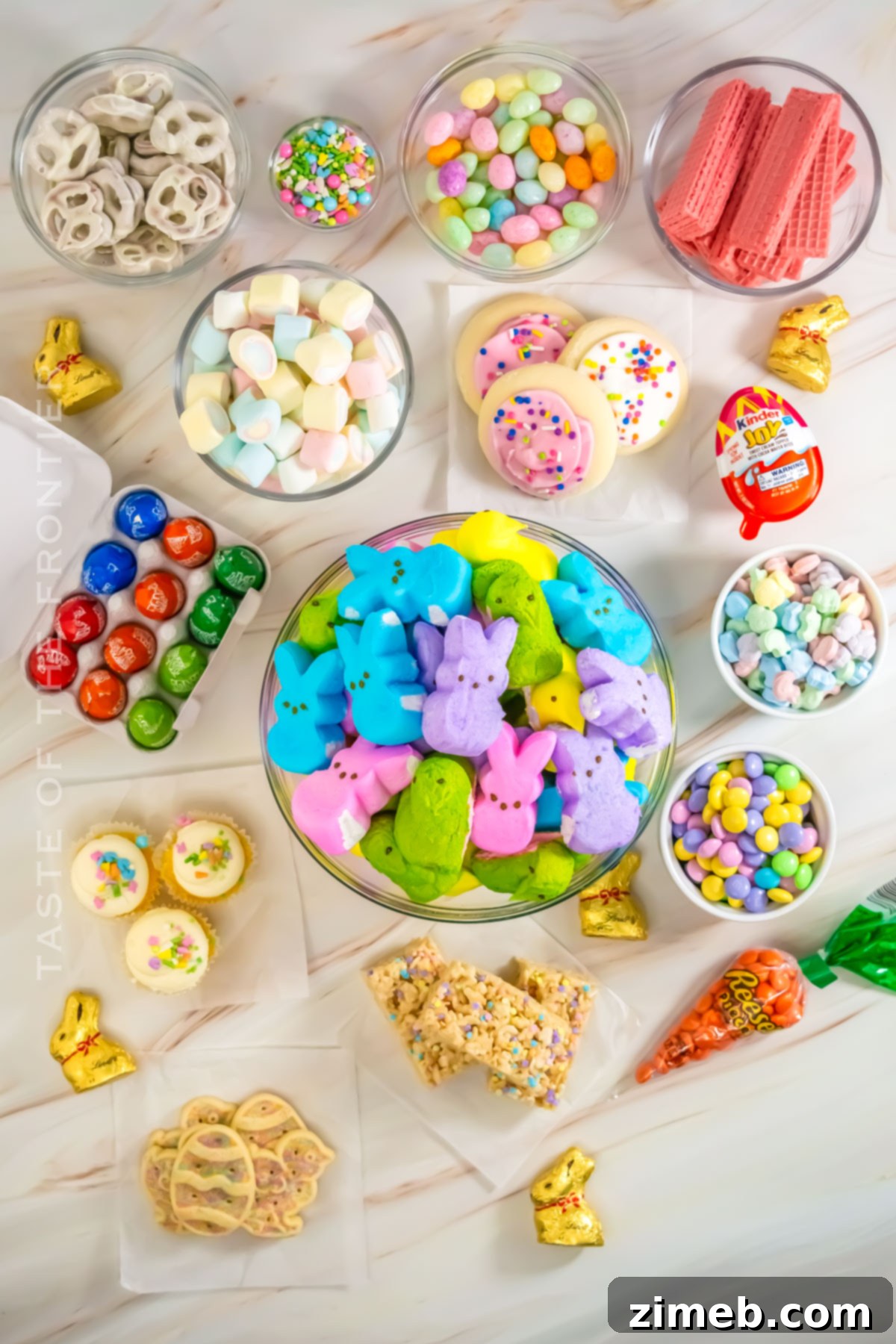 Hoppy Easter Candy Spread 4 Easter Candy Charcuterie Board ingredients