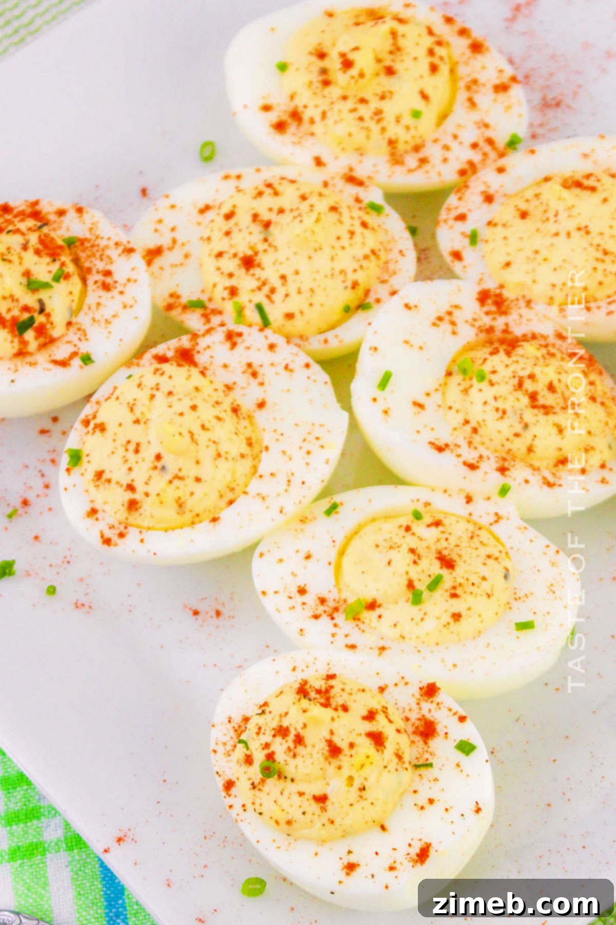 Decadent Deviled Eggs 15 Party food spread with deviled eggs