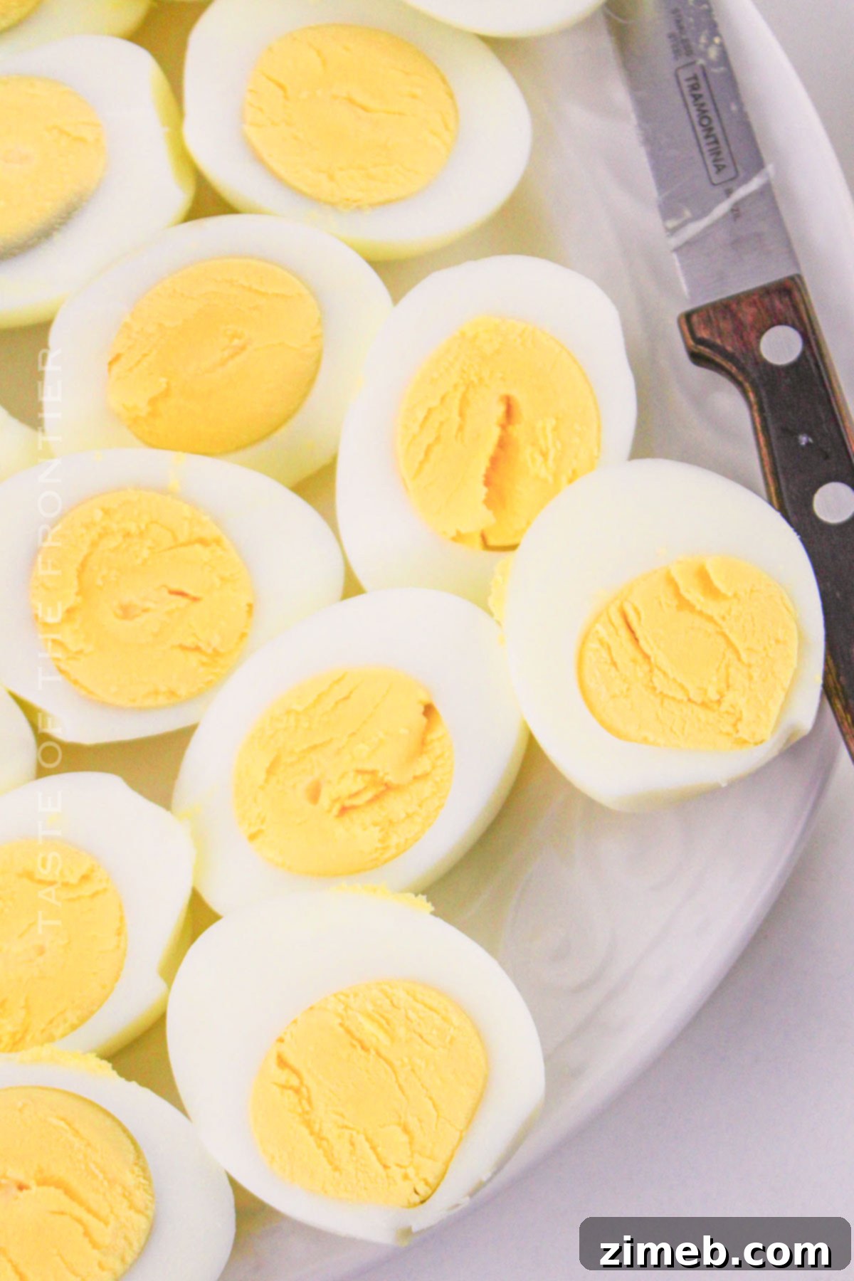 Decadent Deviled Eggs 5 Perfectly hard boiled eggs for deviled eggs