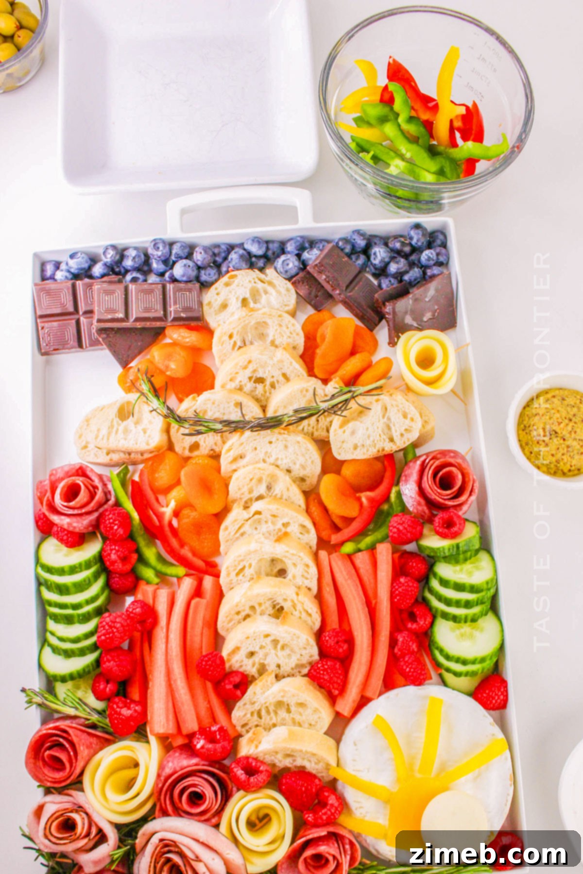 easter snack board