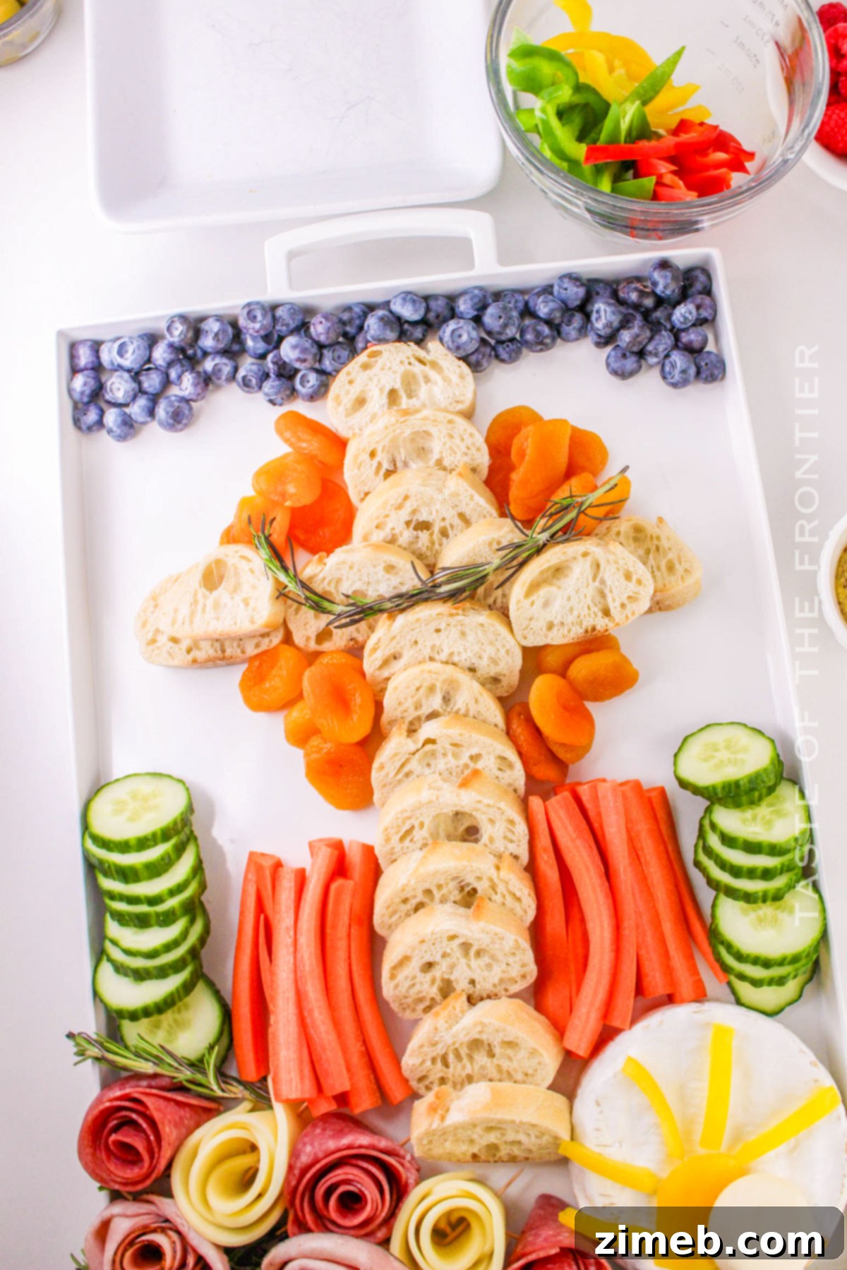 making an easter snack board