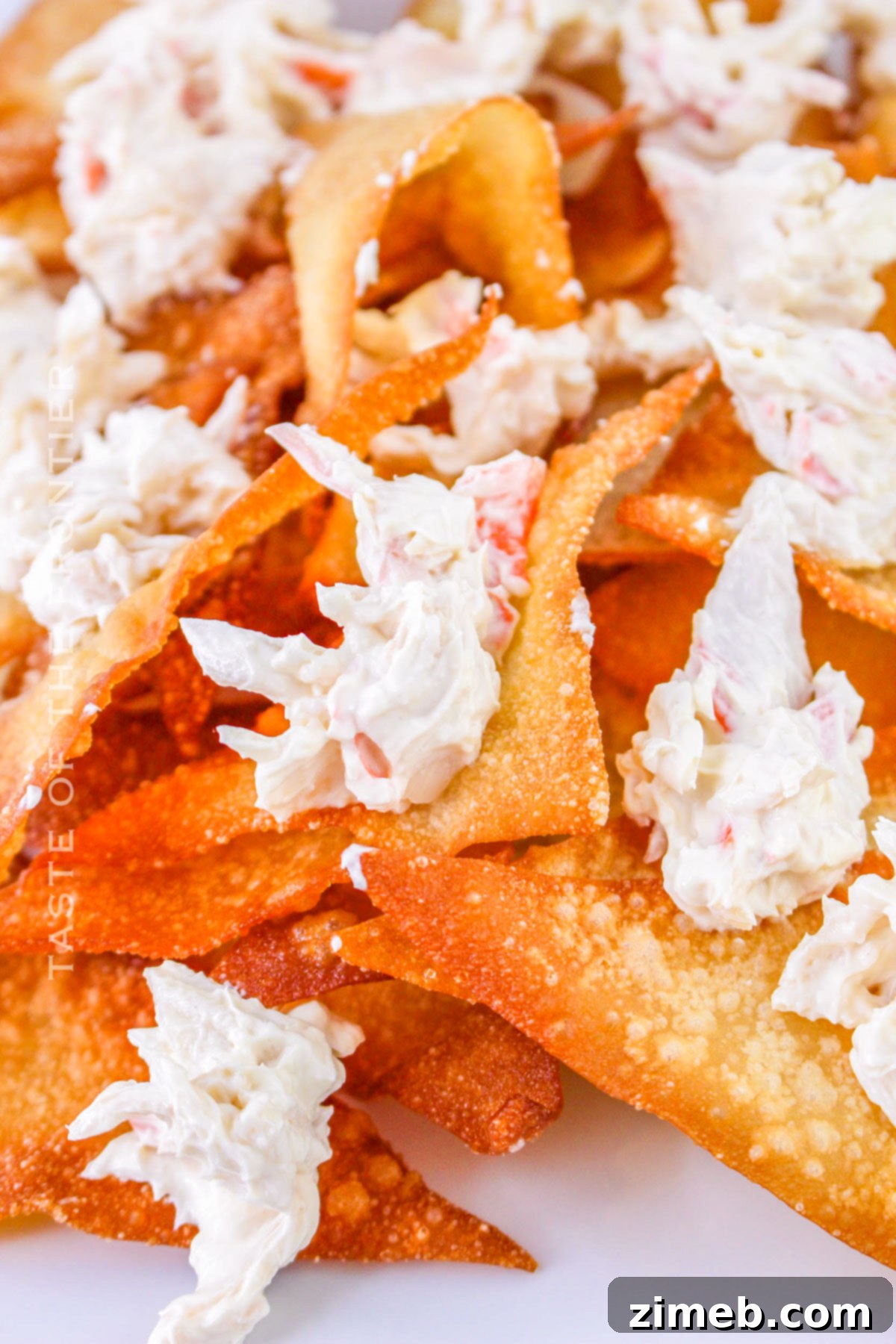 Crispy Rangoon Crab Nachos 8 Step-by-step image of how to make Crab Rangoon Nachos