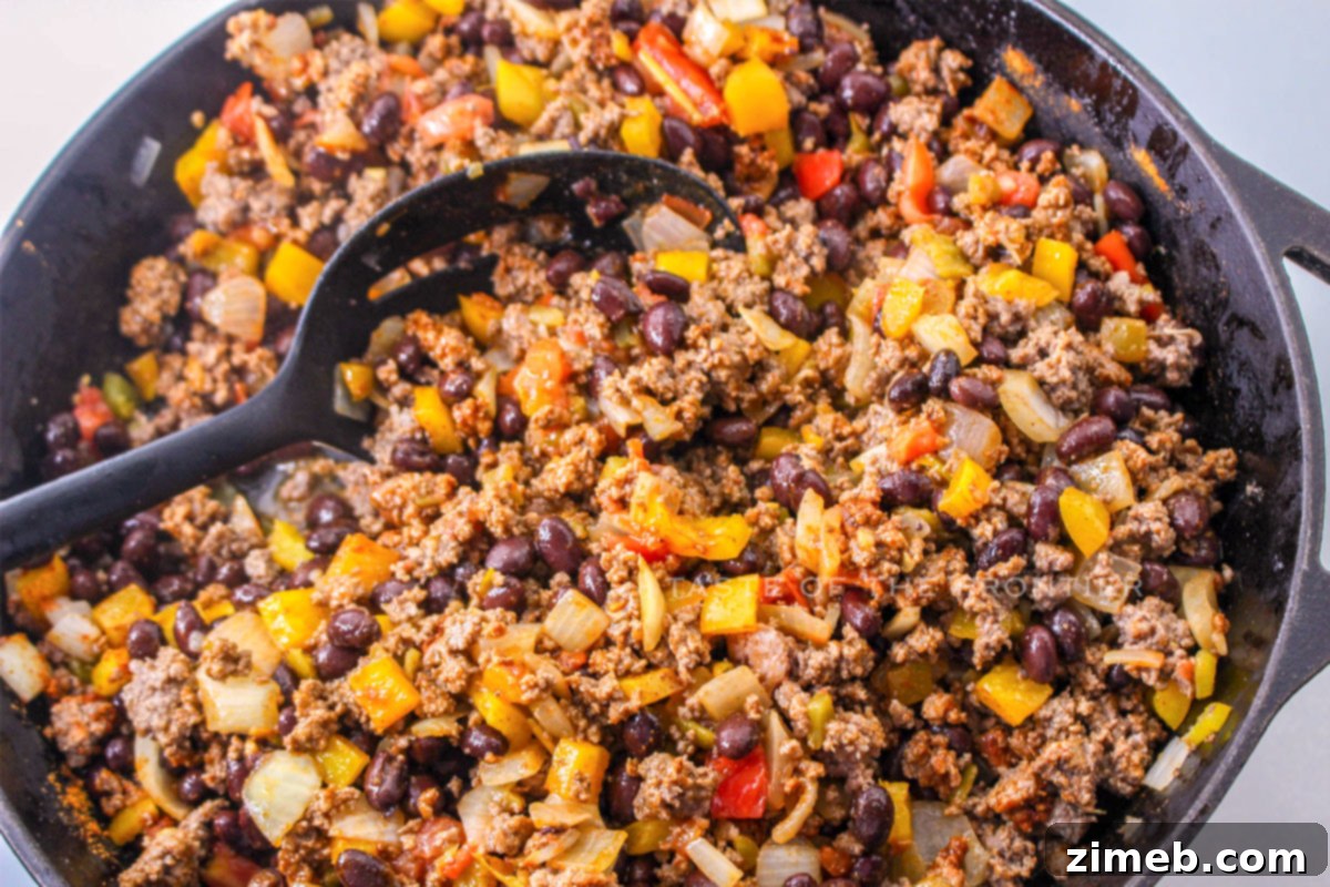 Fiesta Beef and Rice Skillet 7 Steps to make Mexican Beef and Rice Skillet