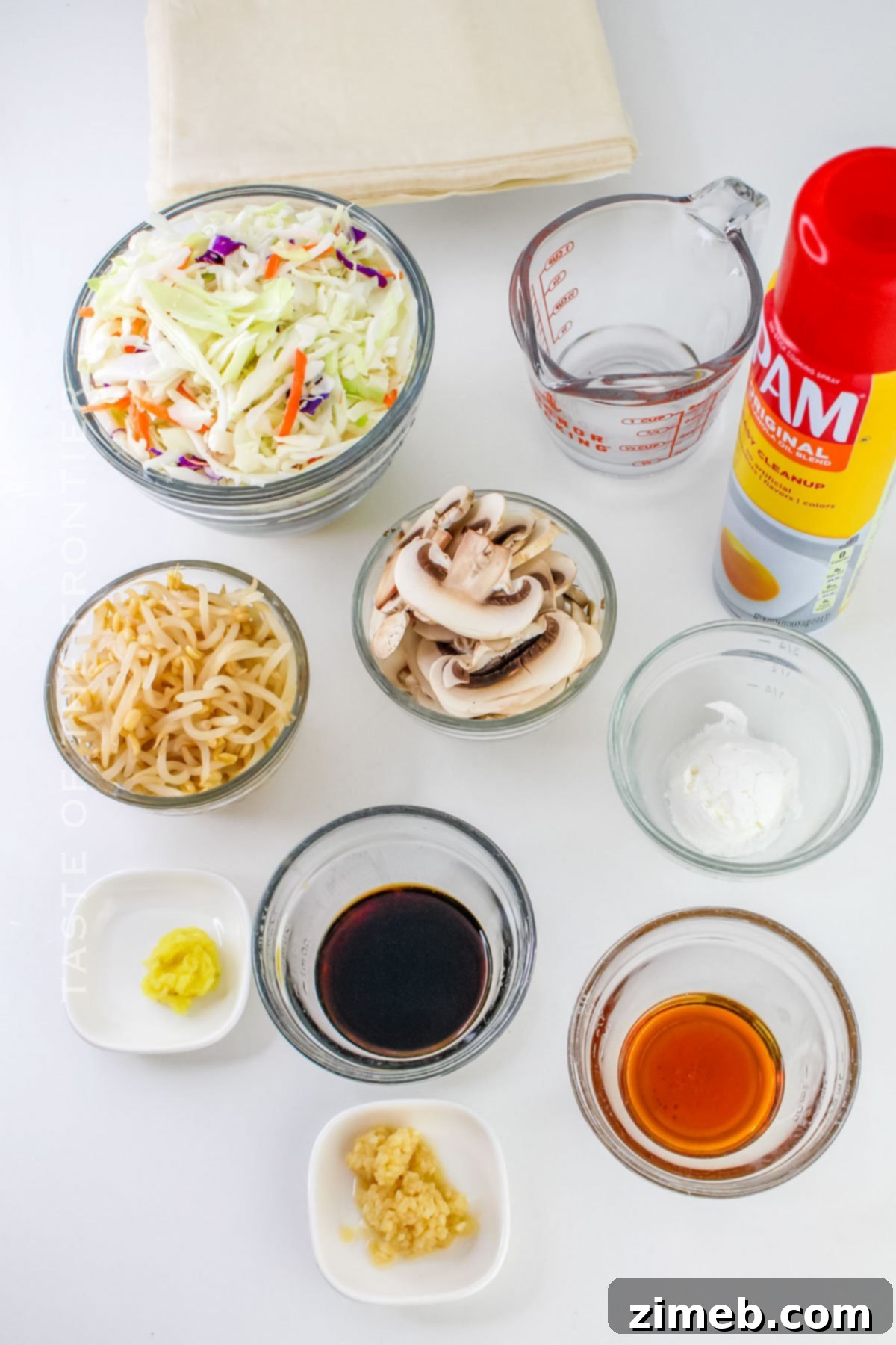 Crispy Air-Fried Spring Rolls 4 Air Fryer Spring Roll ingredients