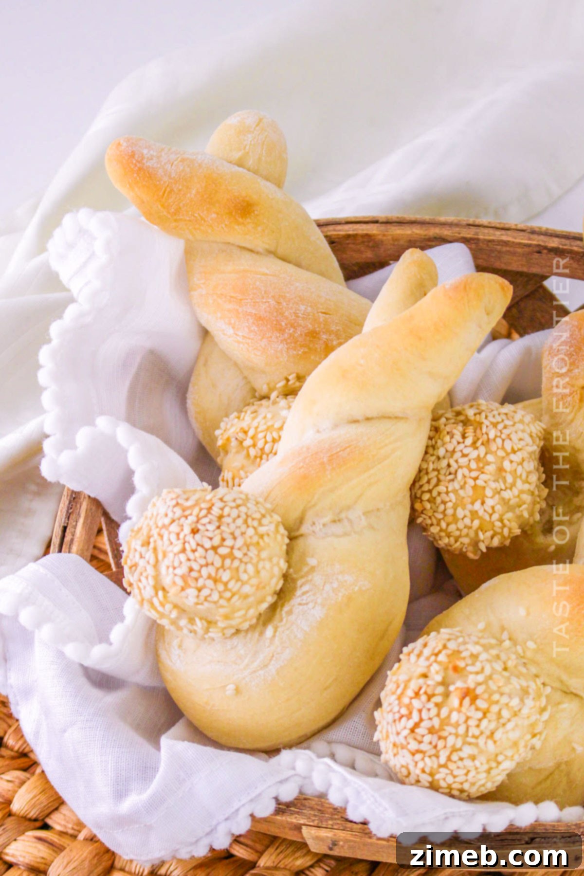 Rabbit Ear Buns 11 Bunny Buns recipe with finished rolls