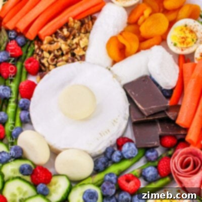 Easter Bunny Charcuterie Board