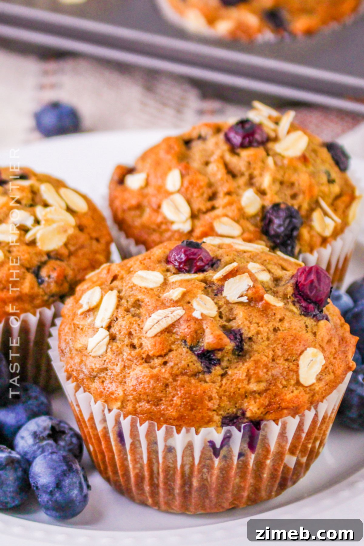 Banana Blueberry Oat Muffins 3 simple blueberry banana muffins