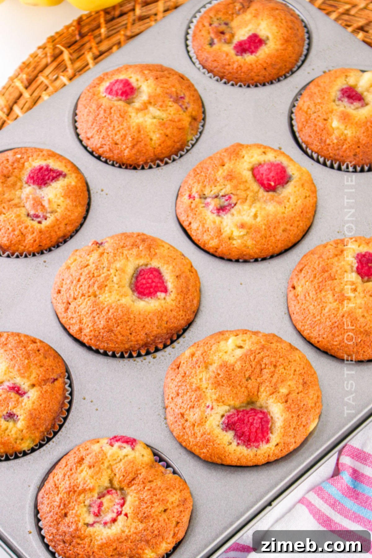 Freshly baked banana muffins
