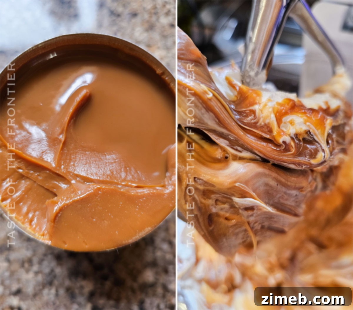 Step-by-step guide to making the creamy dulce de leche filling for Chocotorta.
