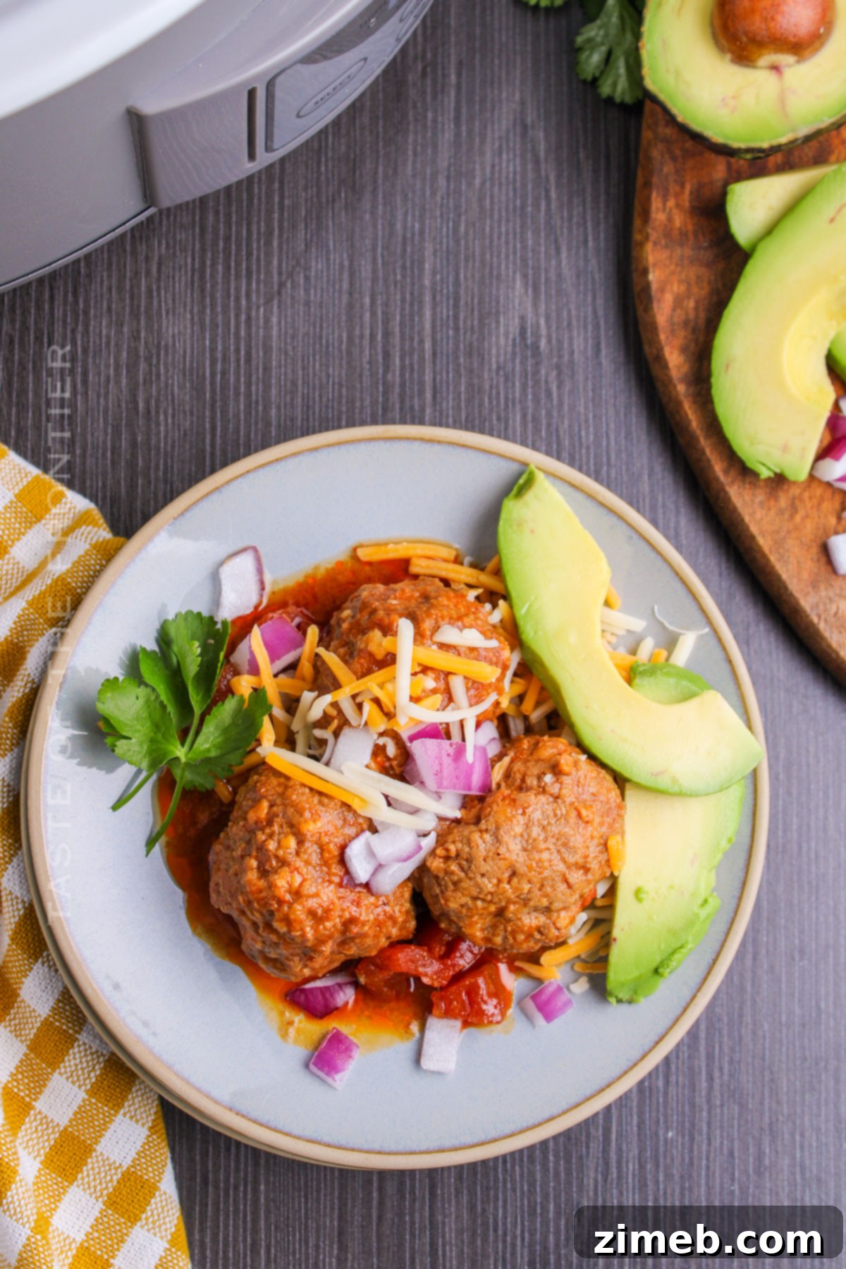 Fiesta Meatballs 3 slow cooker dinner with beef