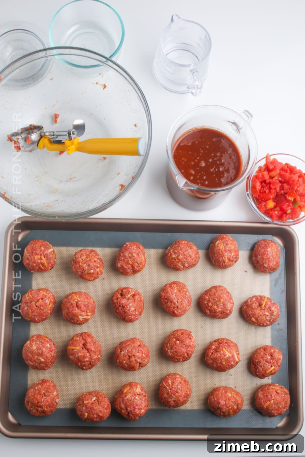Fiesta Meatballs 7 how to make Mexican Meatballs