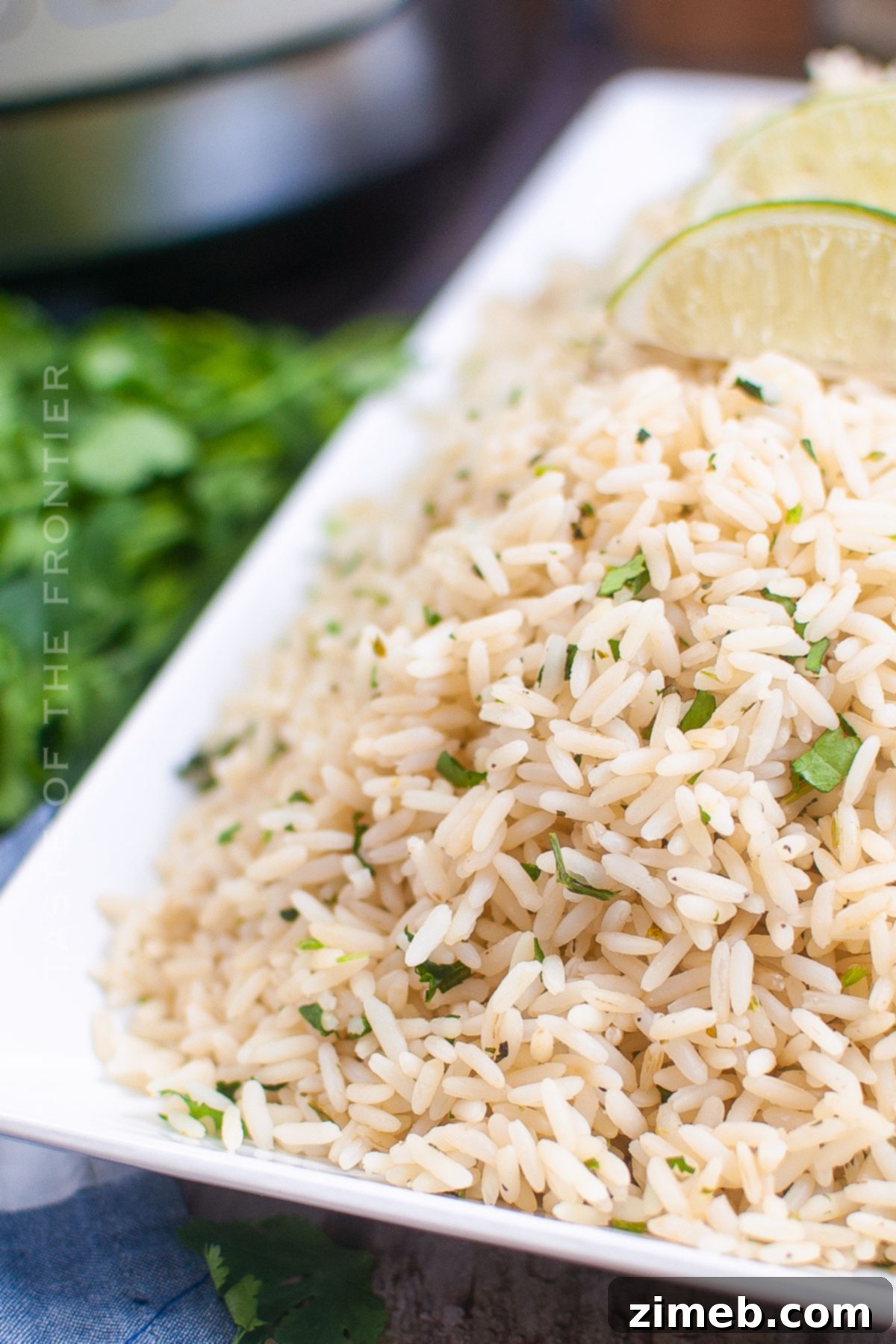 Zesty Instant Pot Cilantro Lime Rice 3 rice side dish