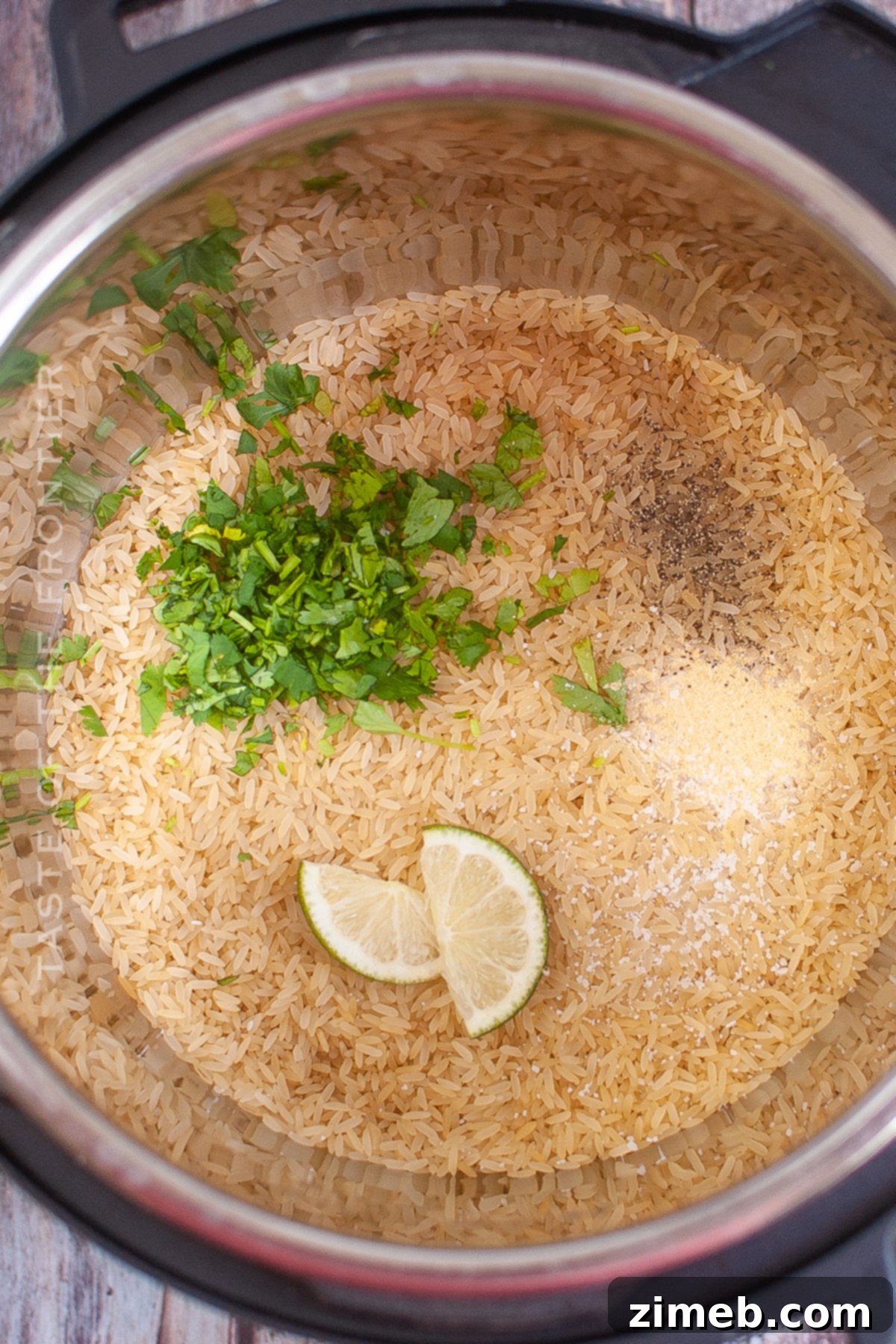 Zesty Instant Pot Cilantro Lime Rice 6 pressure cooker Cilantro Lime Rice