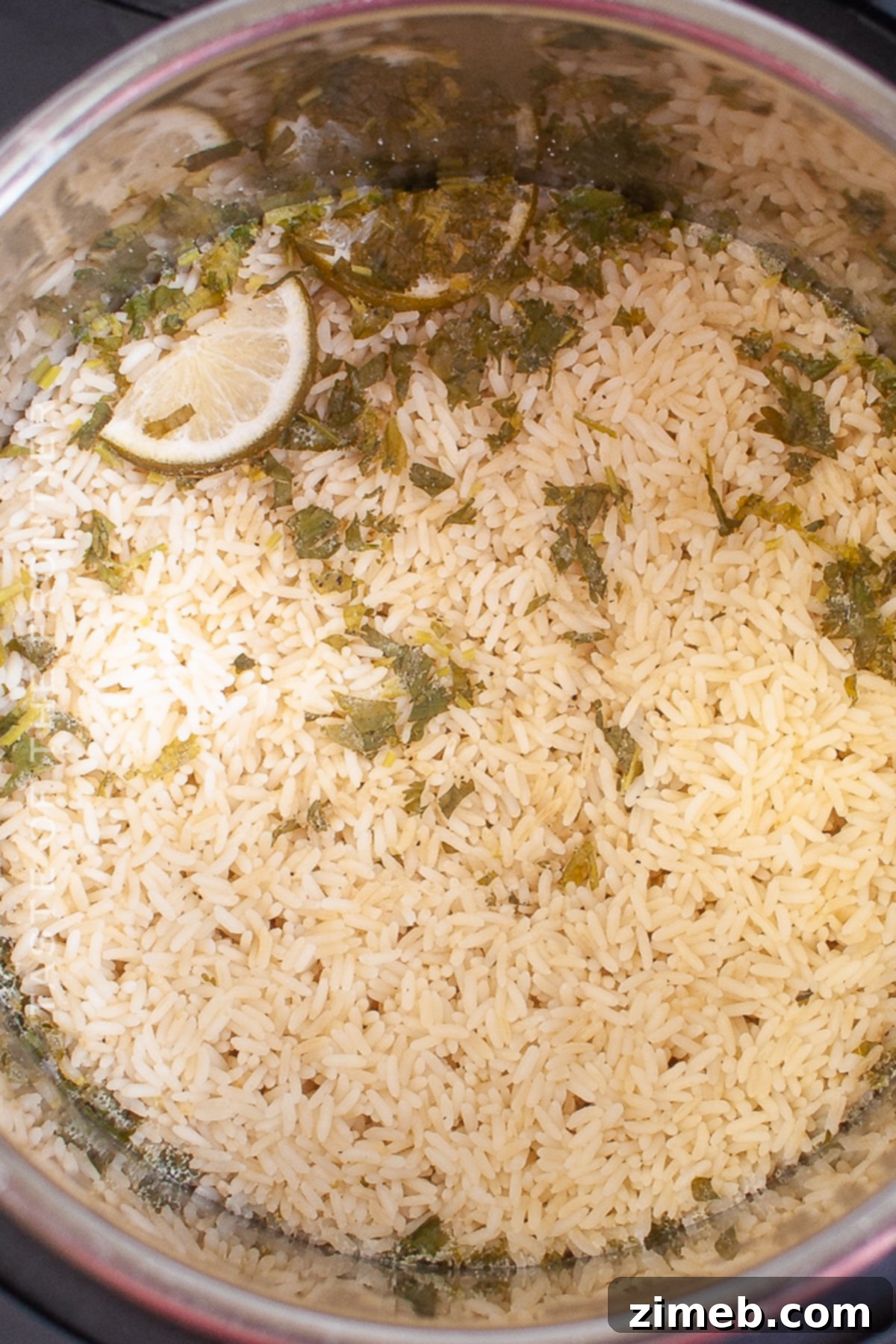Zesty Instant Pot Cilantro Lime Rice 7 how to make Instant Pot Cilantro Lime Rice