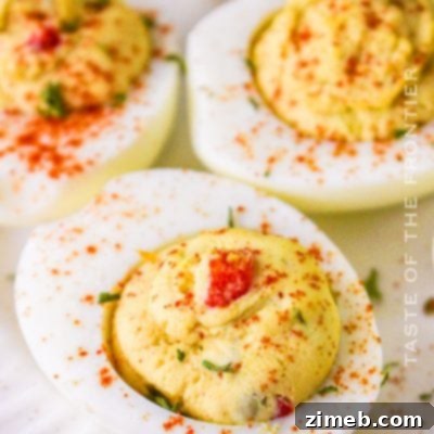 Zesty Jalapeño Deviled Eggs 9 Classic deviled eggs with paprika garnish.
