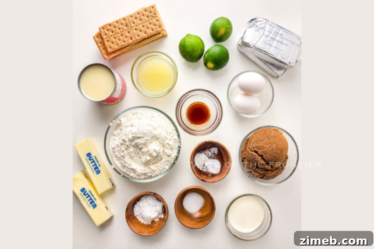 Key Lime Pie Cookie ingredients