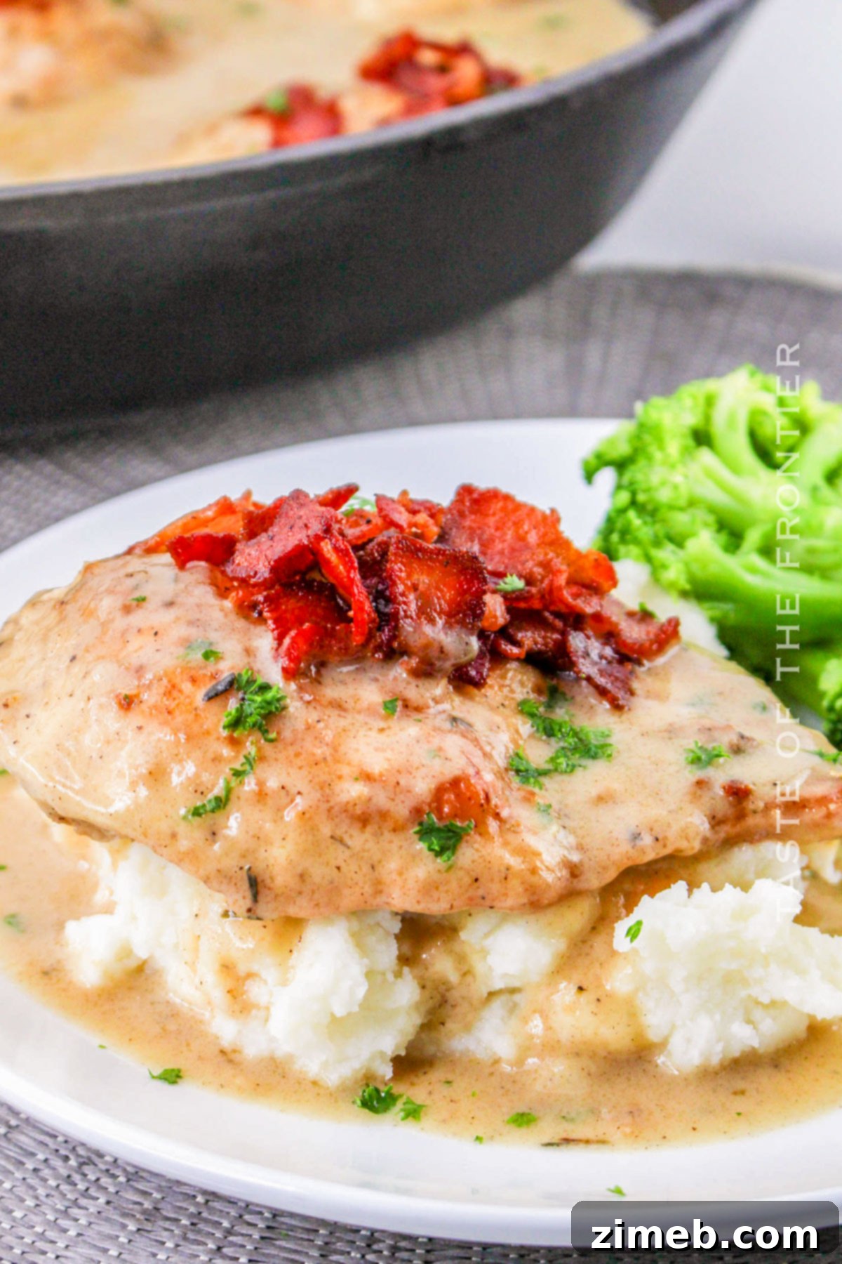 Smothered Chicken recipe finished dish