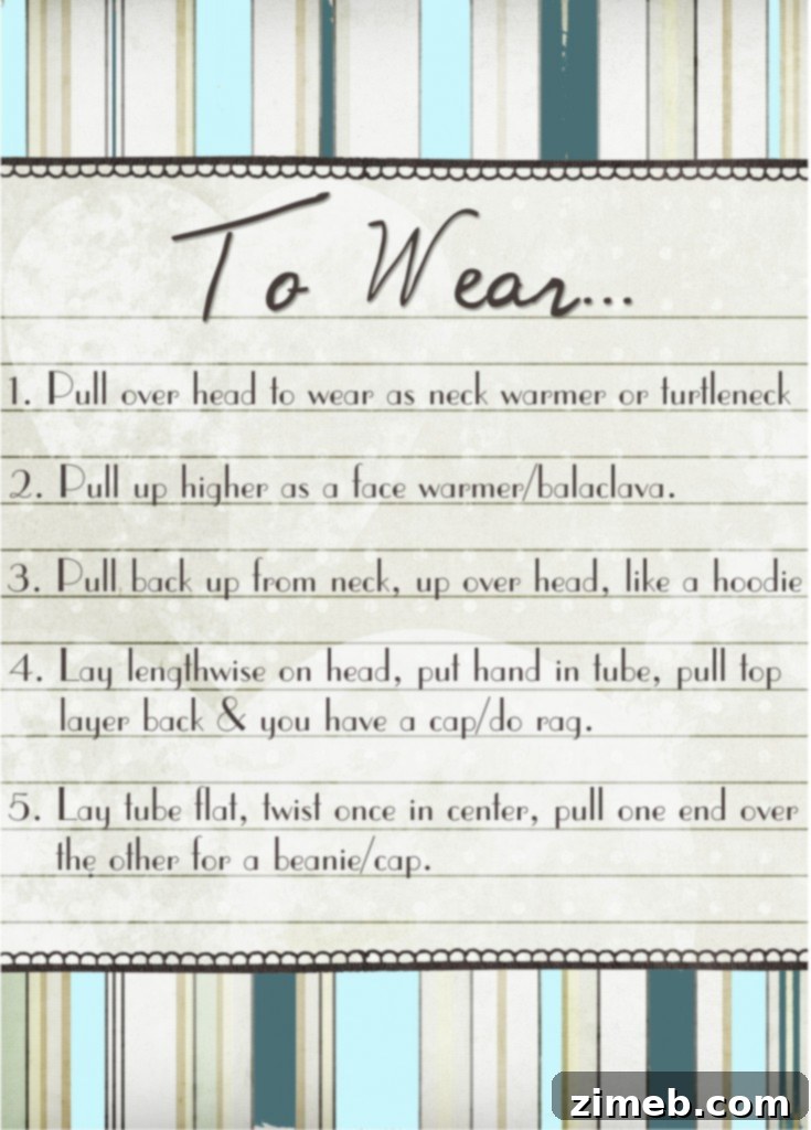Chemo Head Wrap how to wear tag,free printable, Chemotherapy Head Wrap {Tutorial}