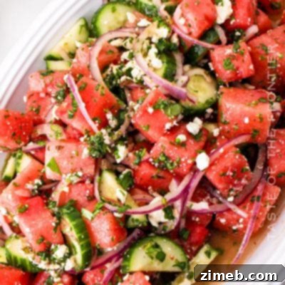 Watermelon Salad with Goat Cheese