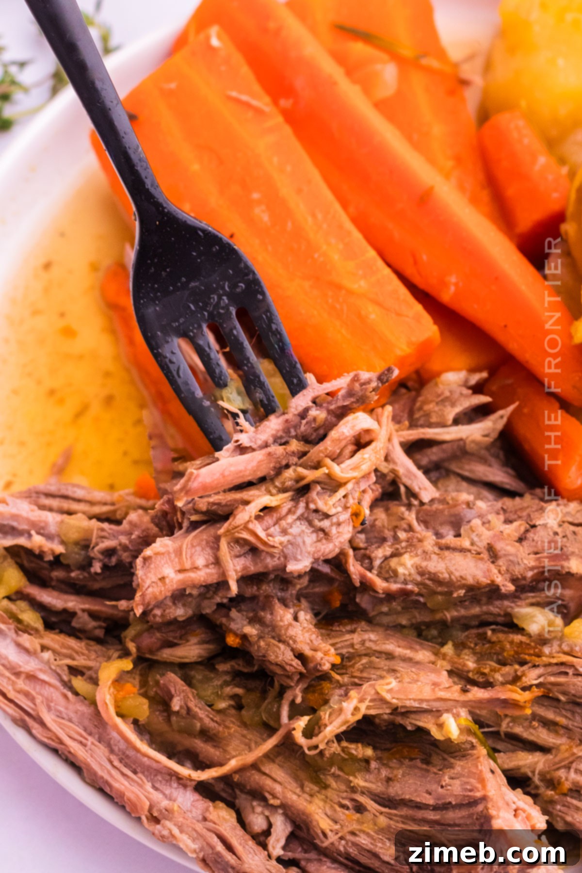 One-Pot Dutch Oven Perfection 14 pulled beef and veggies