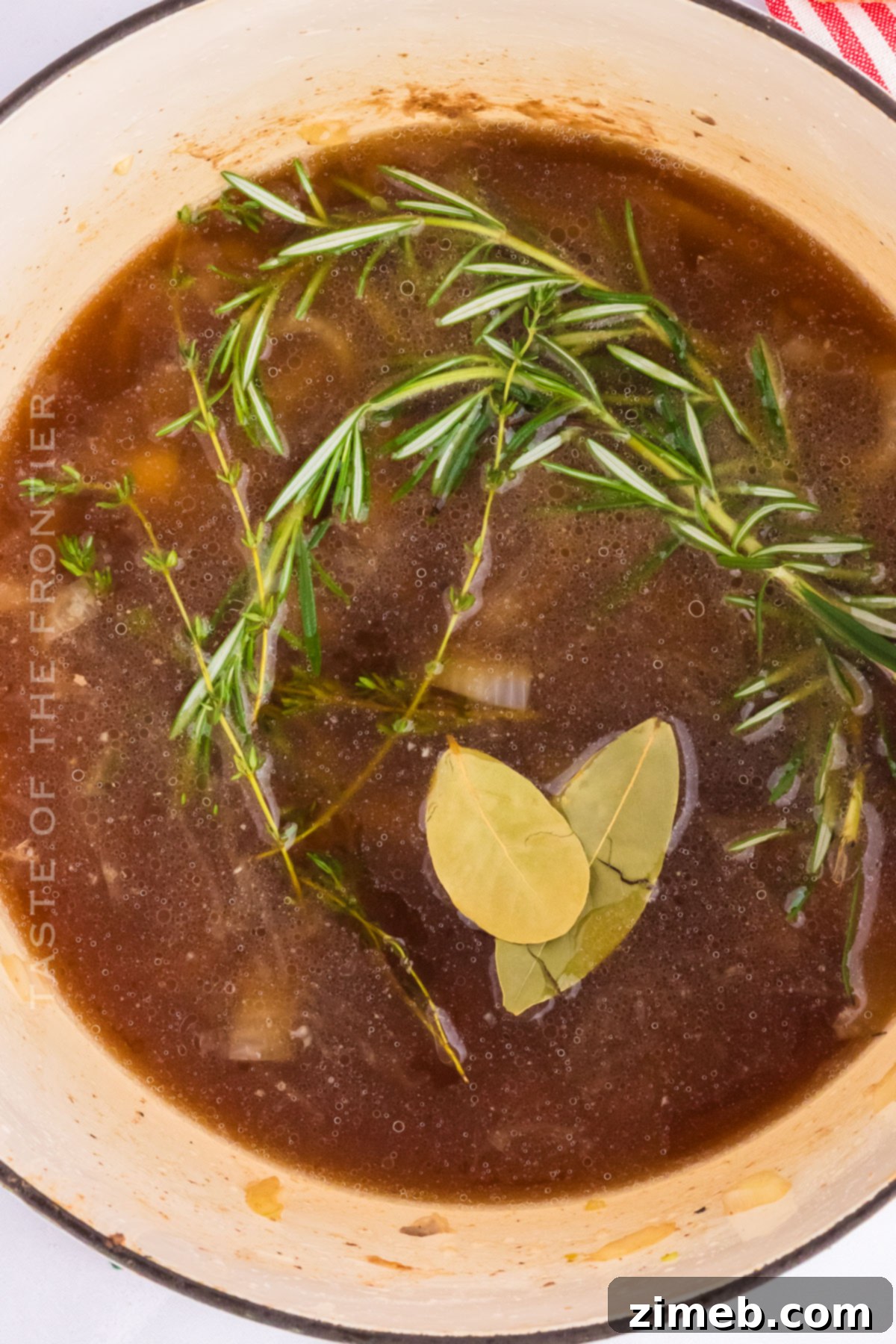 One-Pot Dutch Oven Perfection 6 simmer with herbs